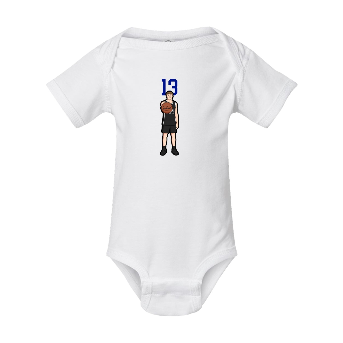 Baby Onesie — Number Top in White