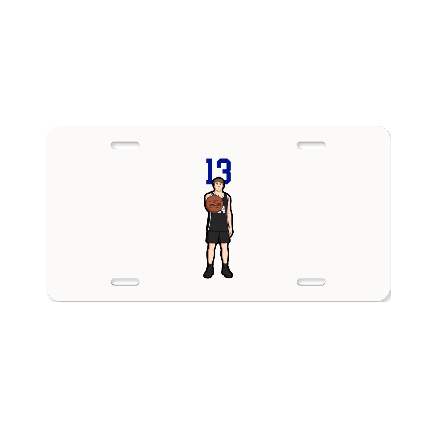 License Plate — Number Top in Classic