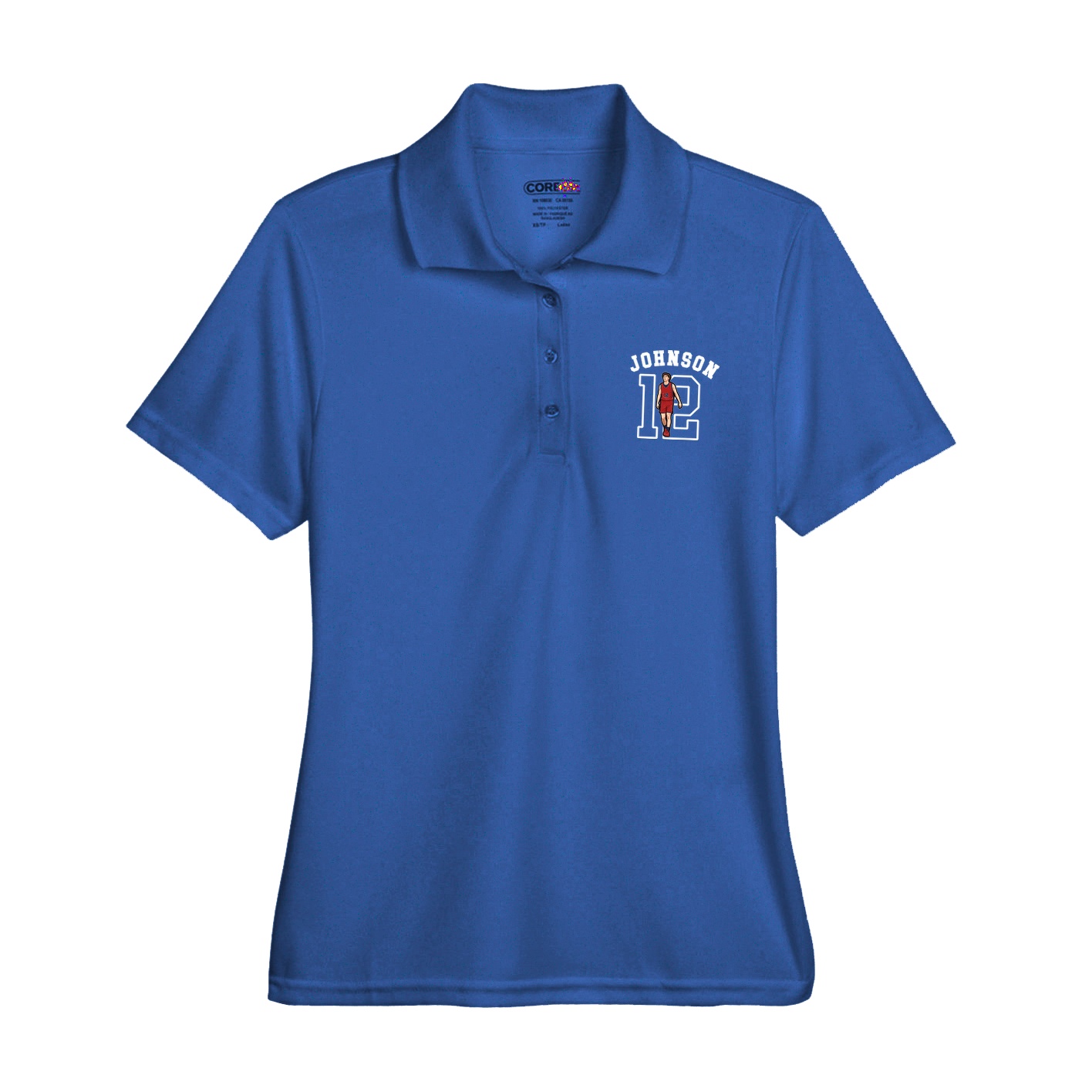 Womens Performance Polo — Shirsey Arch in Royal
