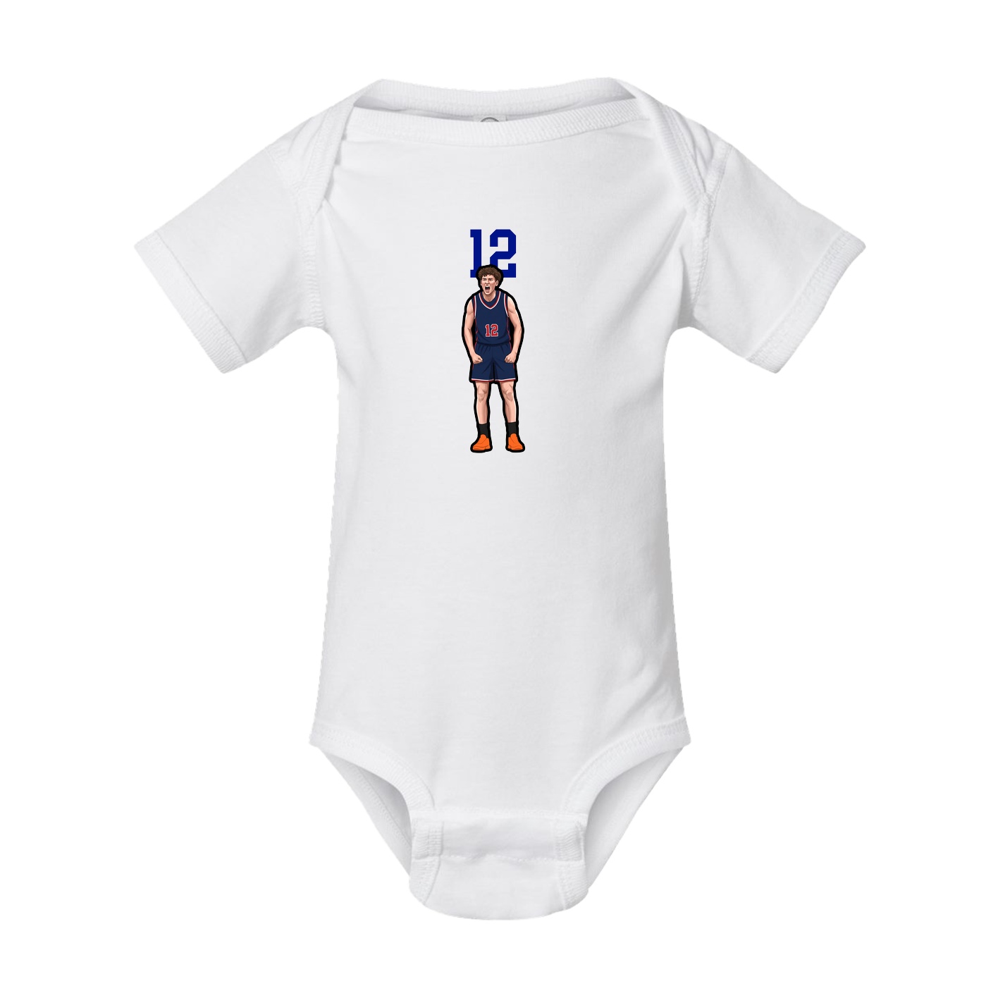 Baby Onesie — Number Top in White