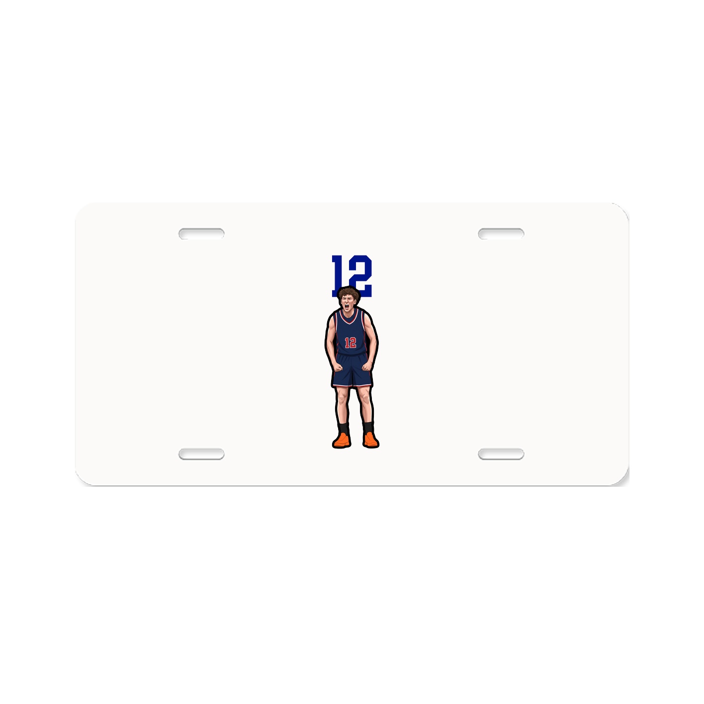 License Plate — Number Top in Classic