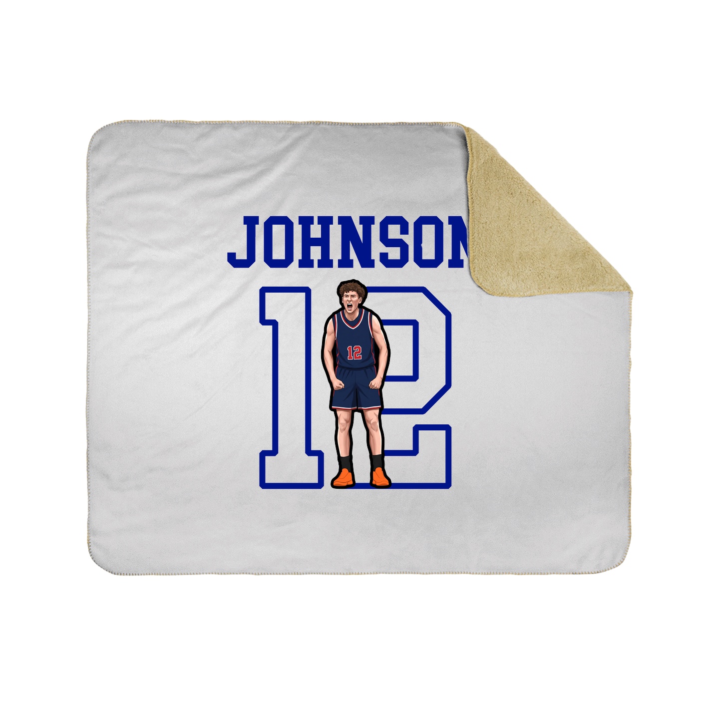50x60 Sherpa Lined Throw Blanket