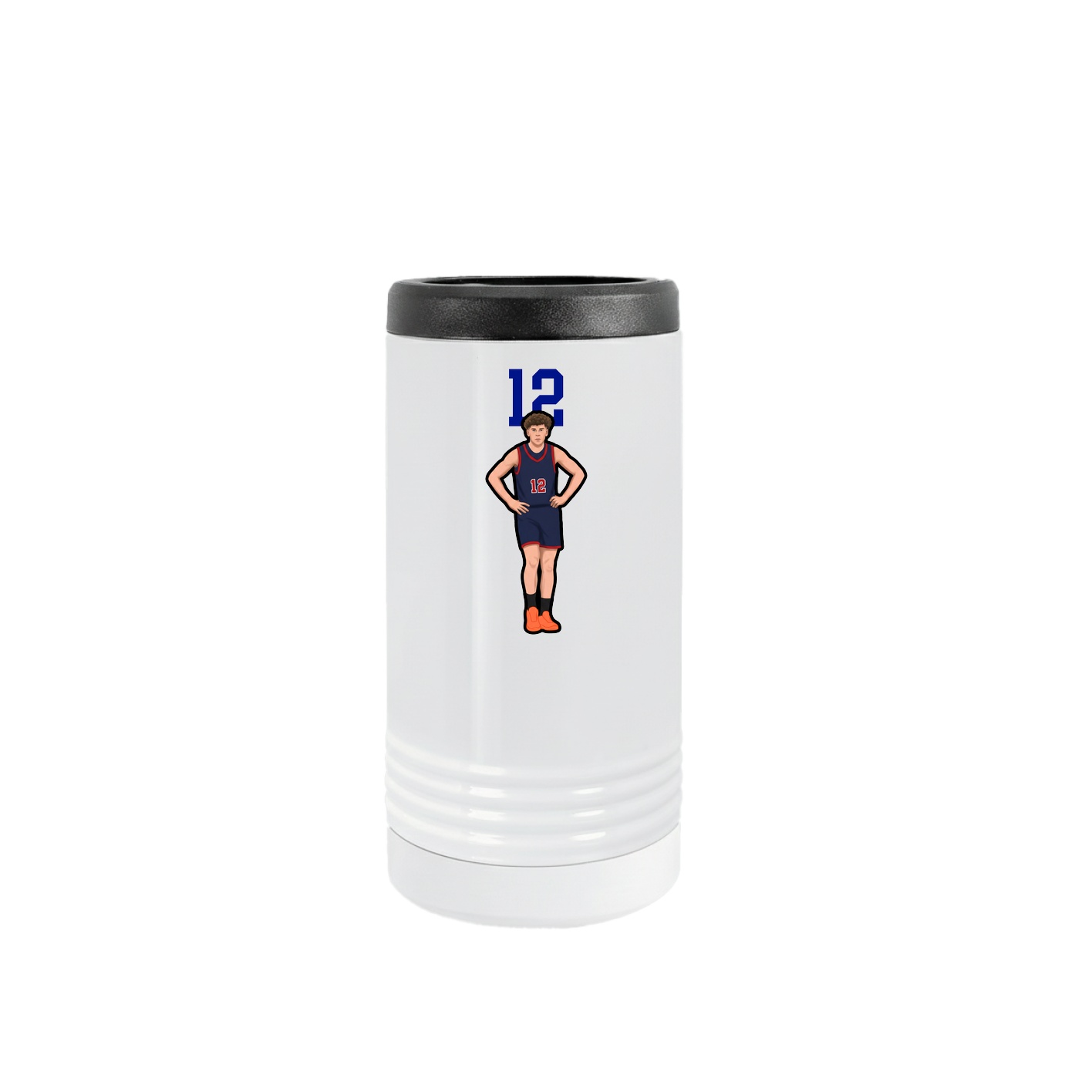 Slim Beverage Holder — Number Top in White