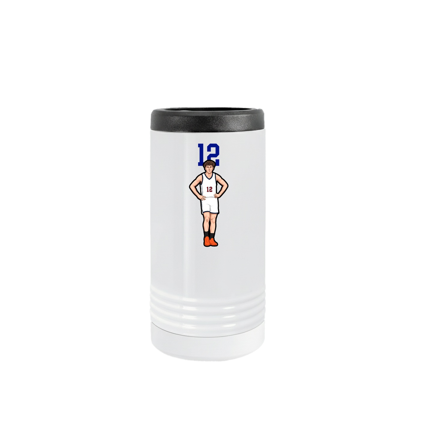 Slim Beverage Holder — Number Top in White