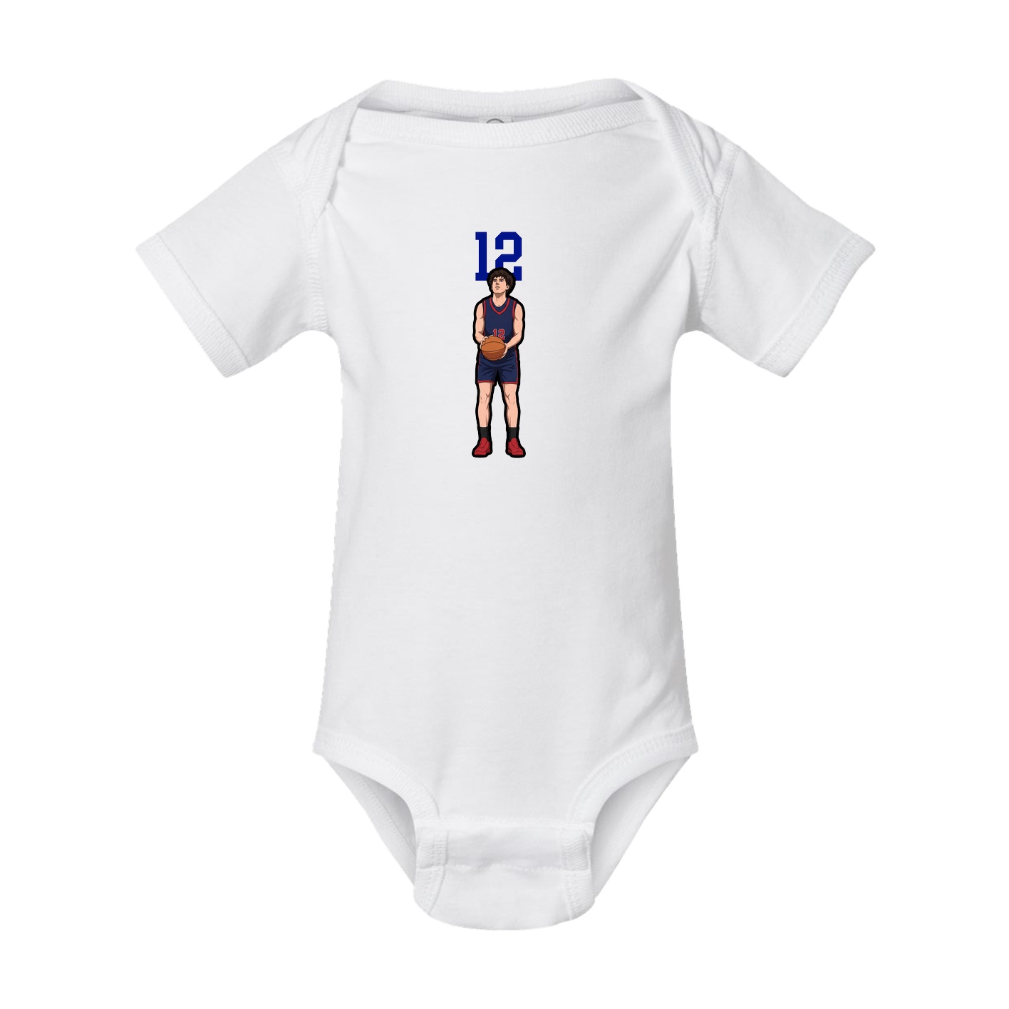 Baby Onesie — Number Top in White