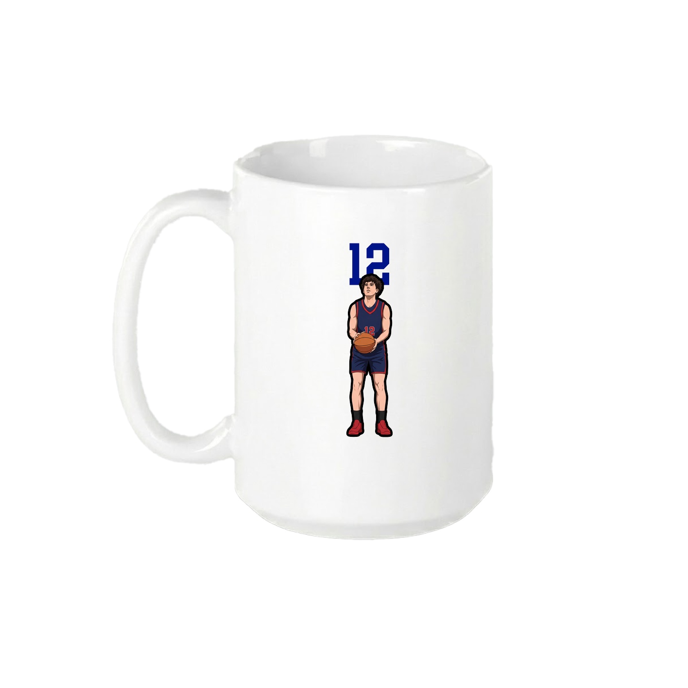 15oz Coffee Mug — Number Top in White