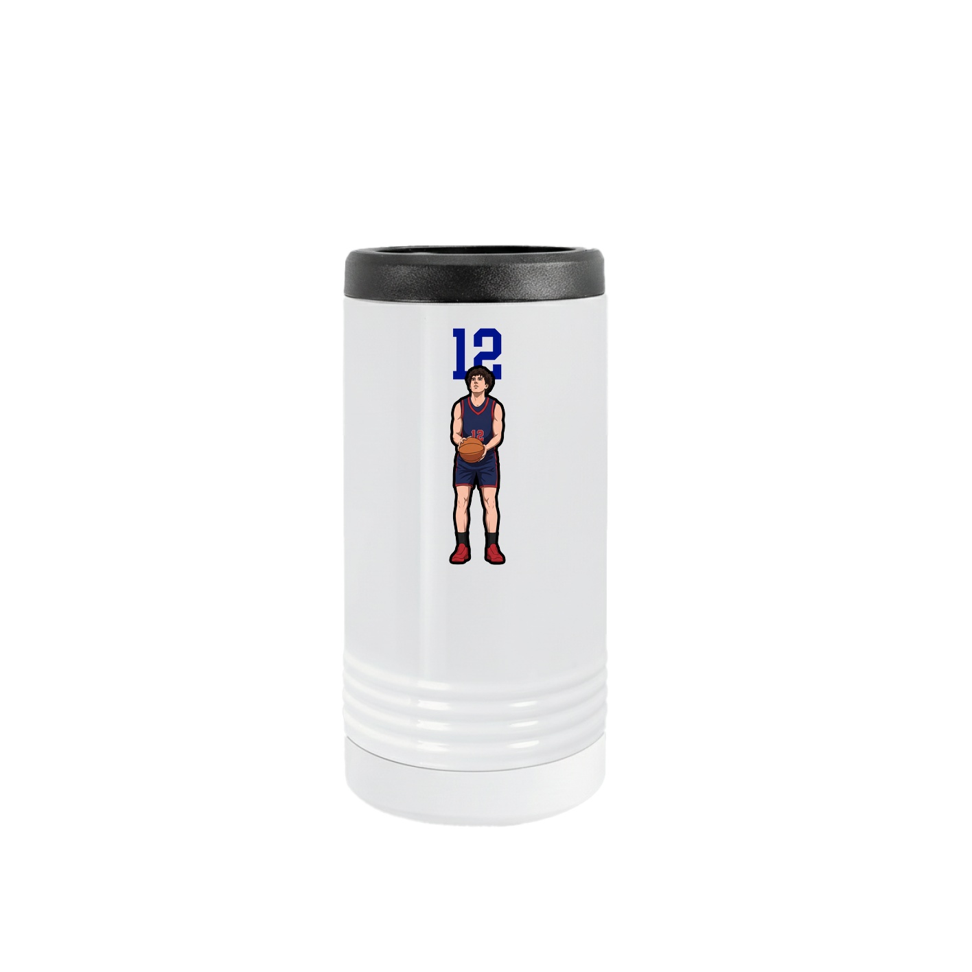 Slim Beverage Holder — Number Top in White