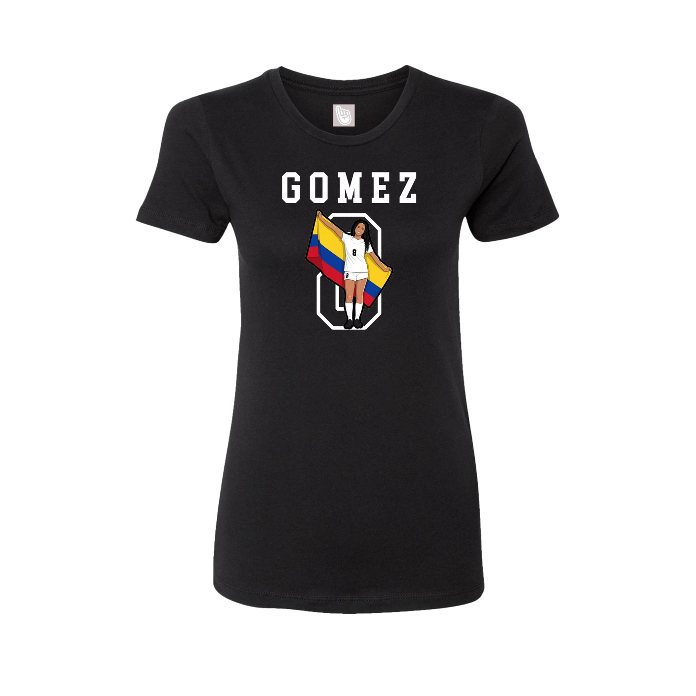 Fitted Women's Tee — Shirsey in Black