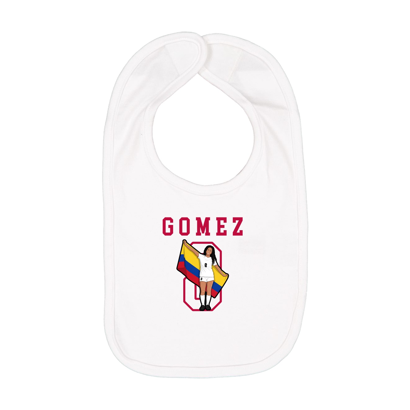 Infant Bib — Shirsey in White
