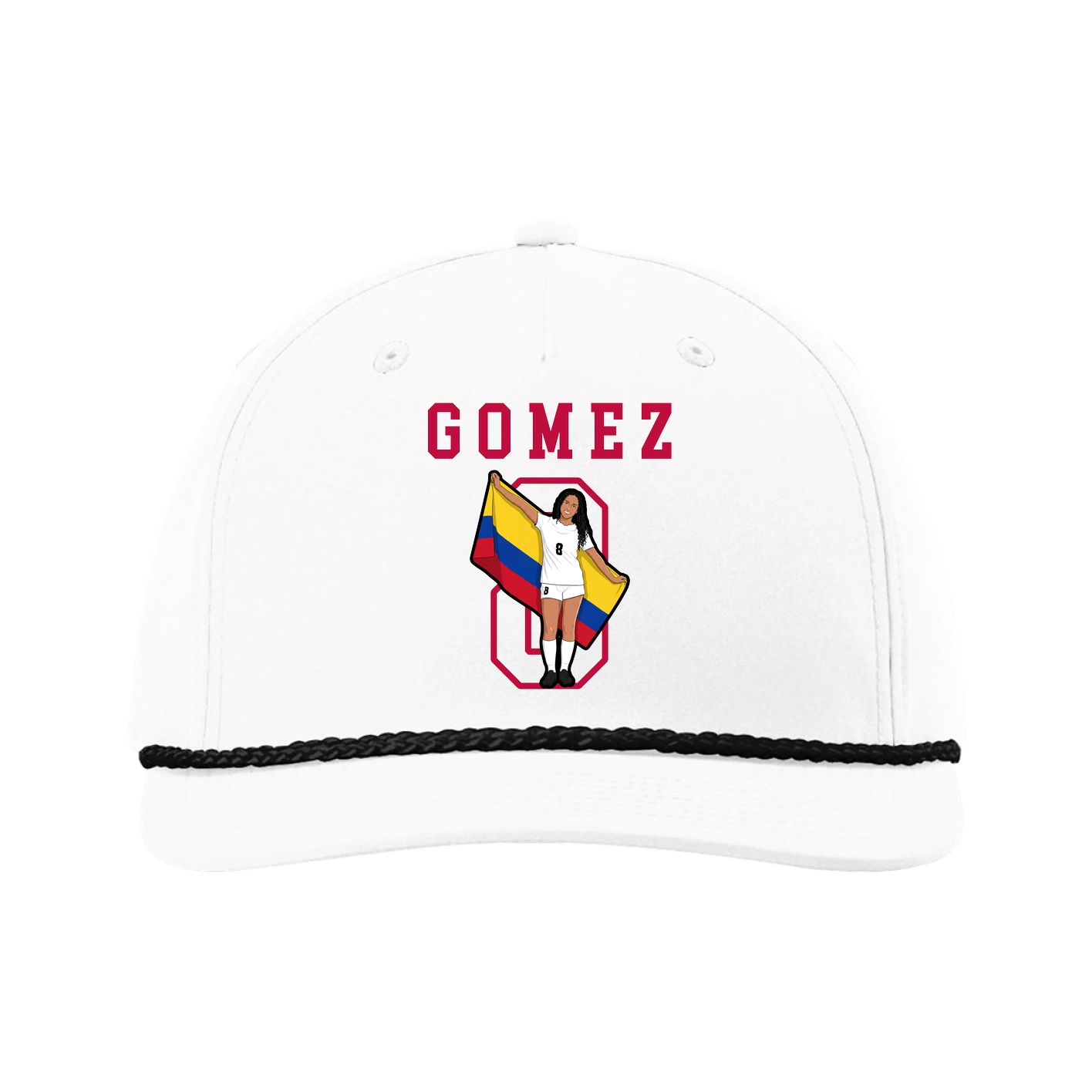 Five-Panel Classic Rope Cap — Shirsey in White