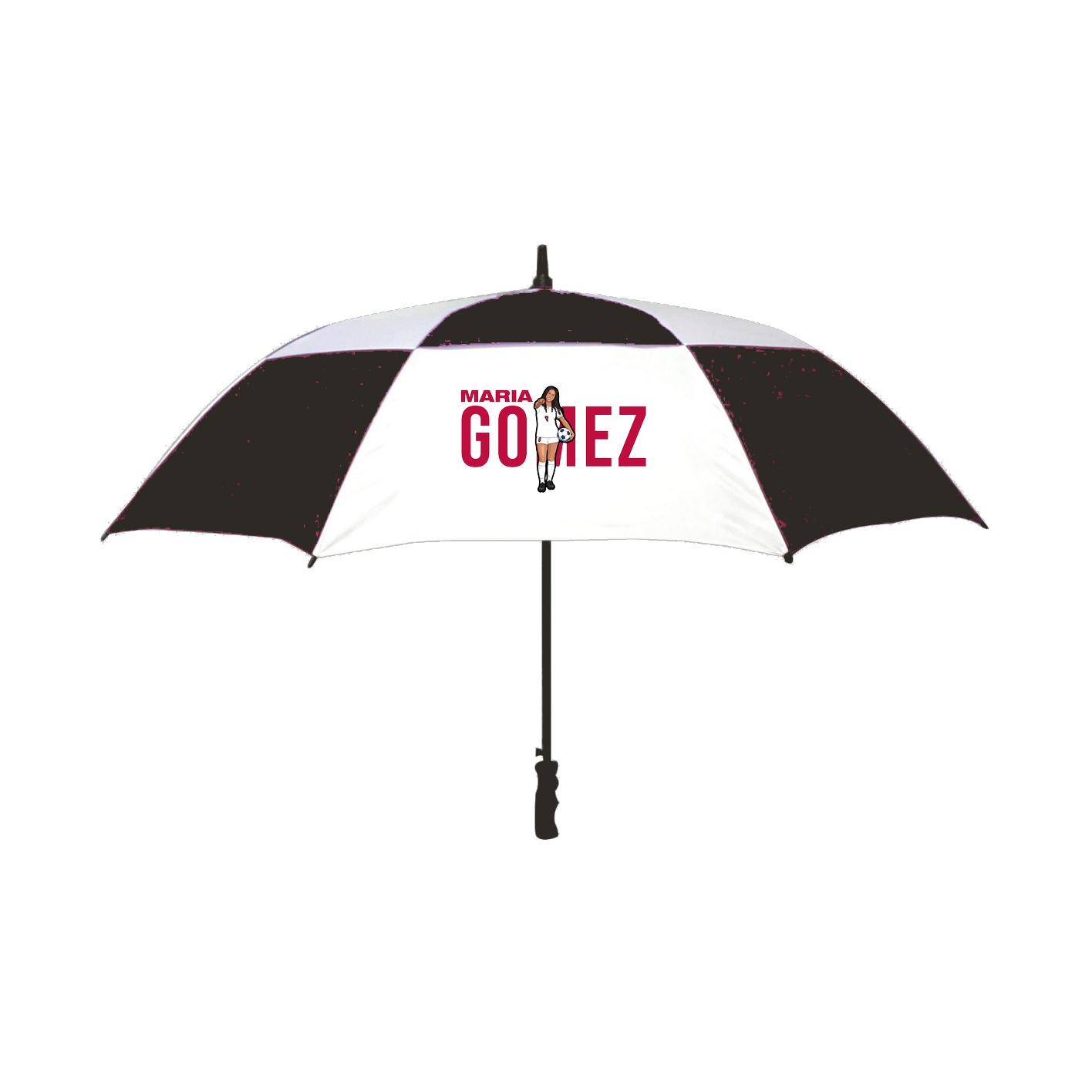 Golf Umbrella — Player Name in Black
