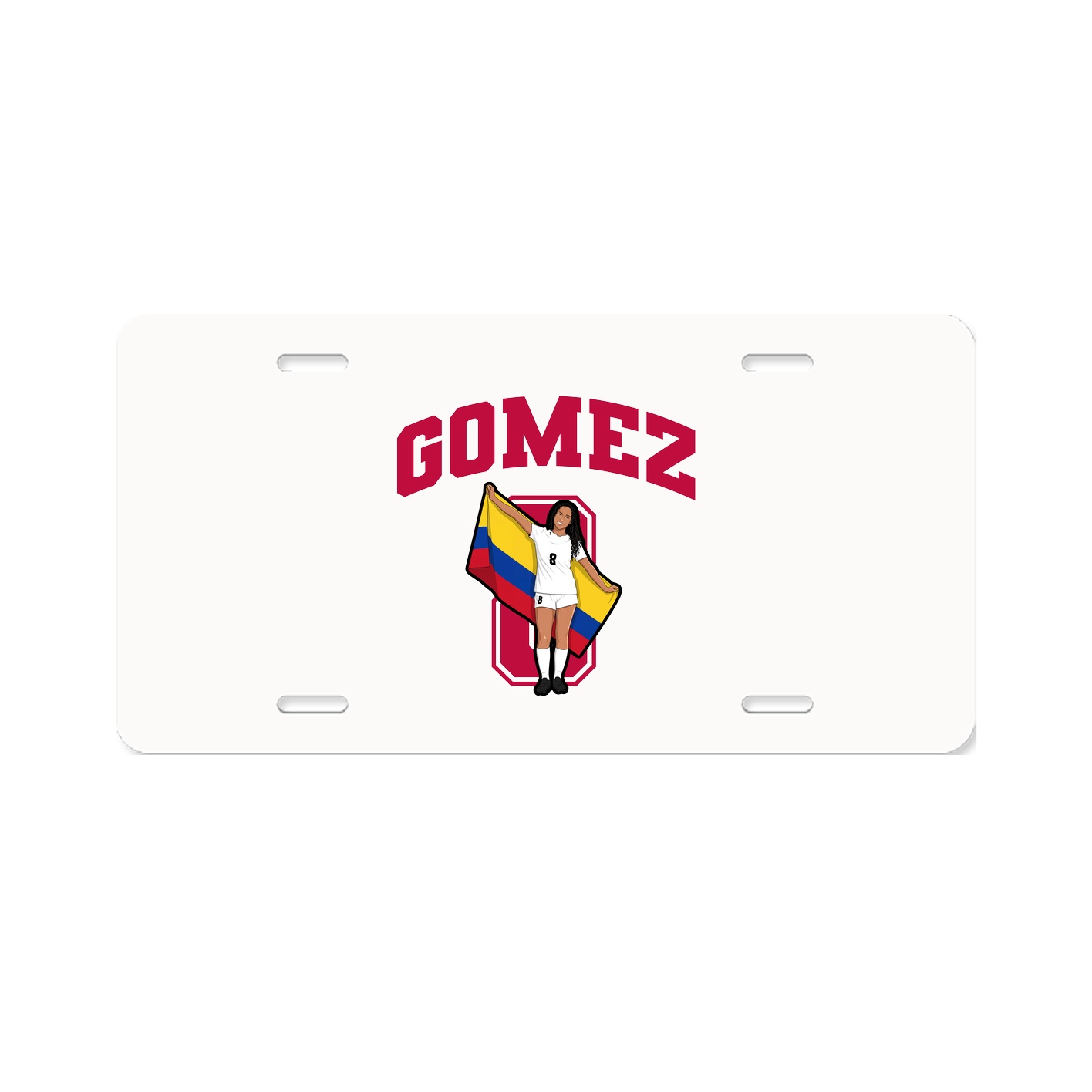 License Plate — Number in Classic