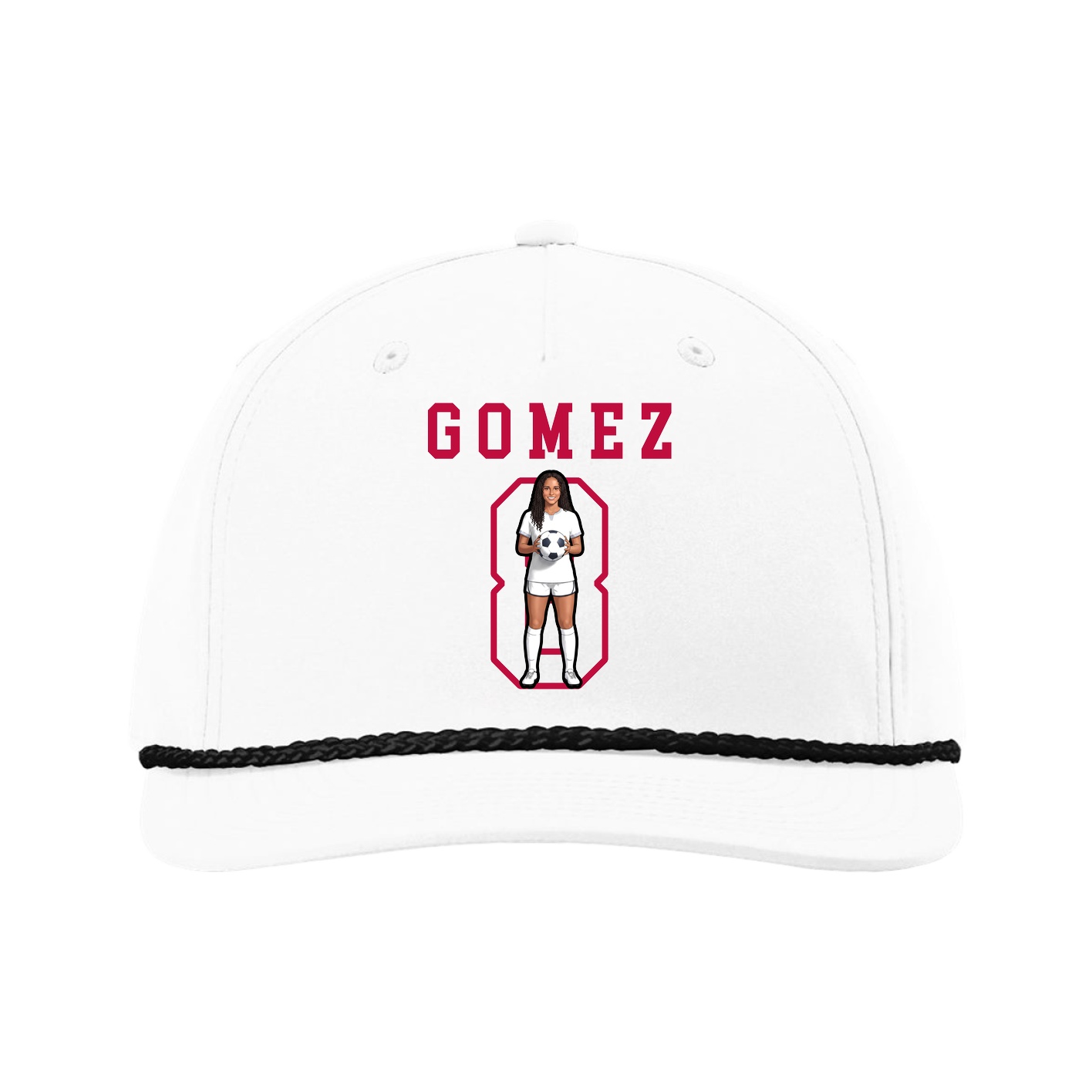 Five-Panel Classic Rope Cap — Shirsey in White
