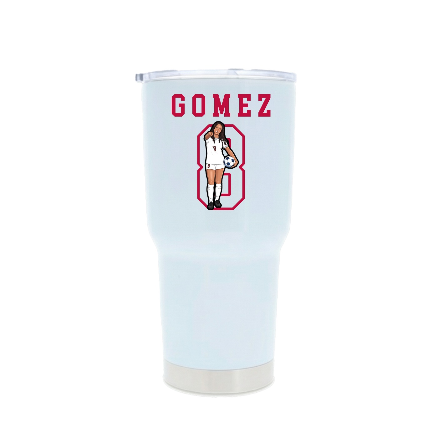 30oz Stainless Steel Tumbler — Shirsey in White