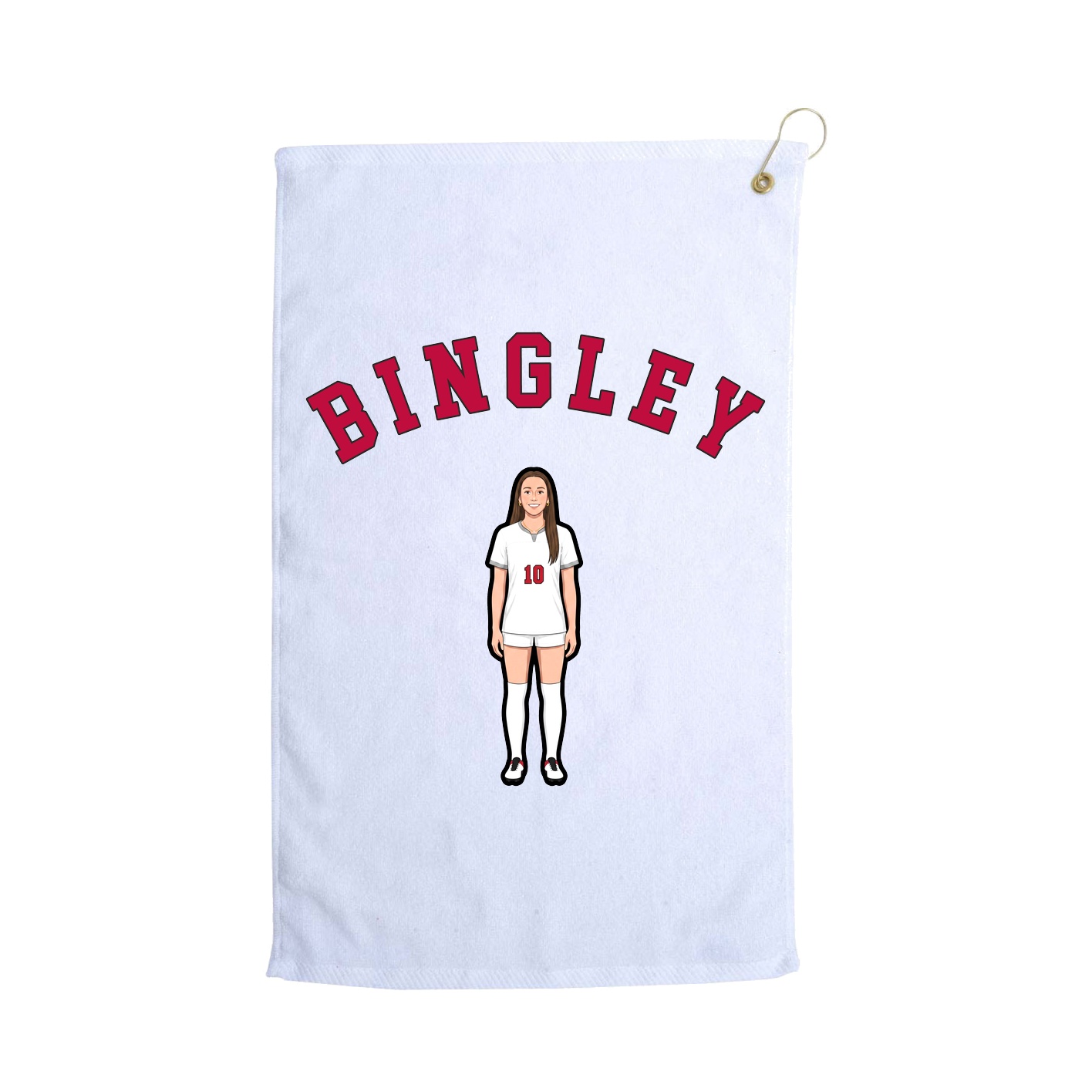 Golf Towel — Shirsey Arch in White
