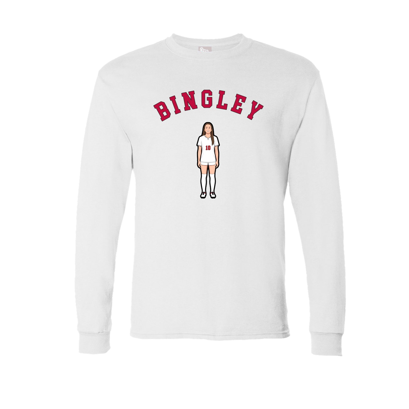 Long Sleeve Tee — Shirsey Arch in White