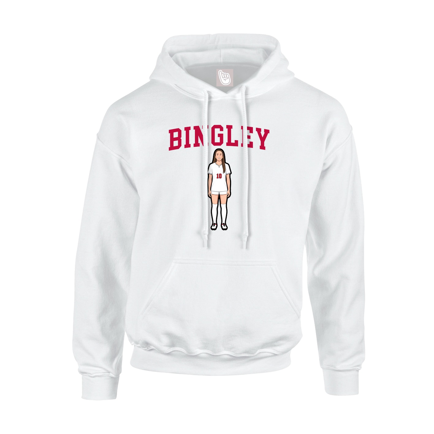 Hoodie — Shirsey in White