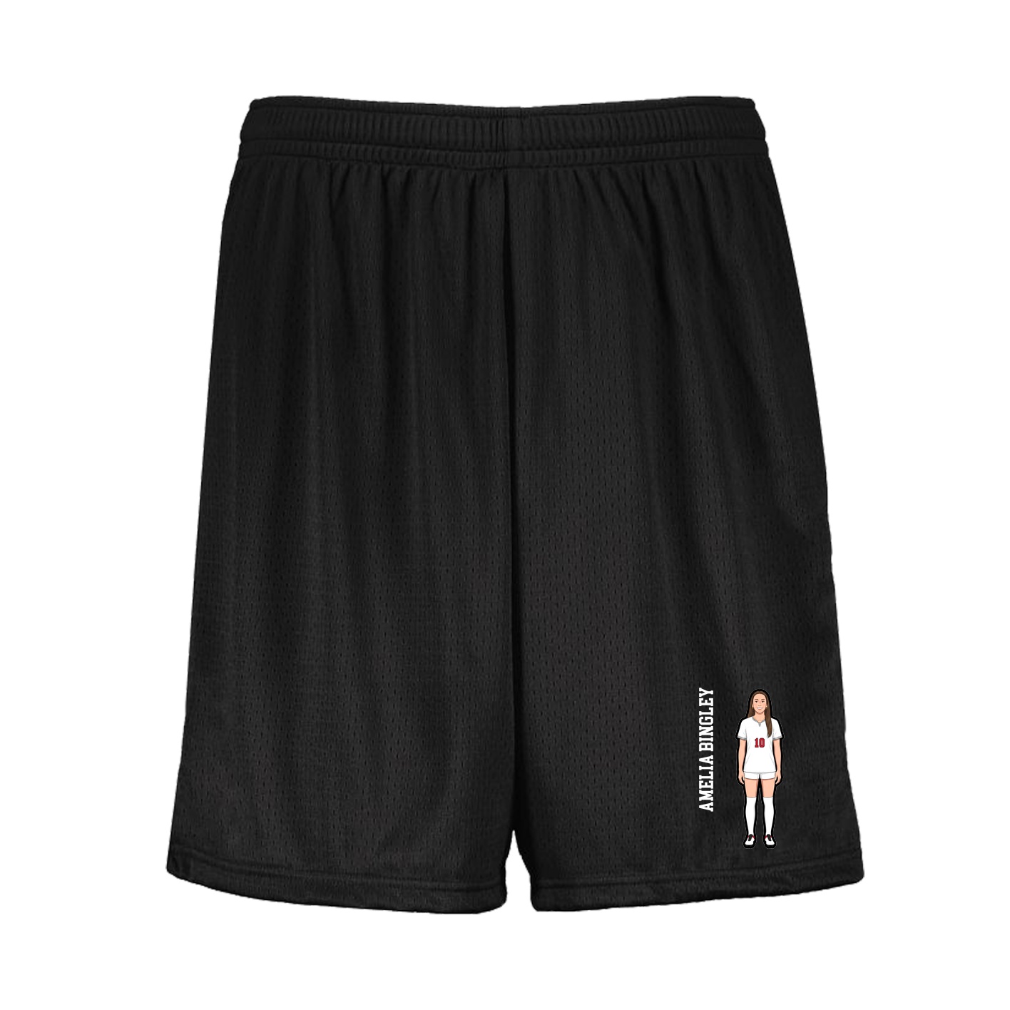 Shorts — Name Vertical in Black