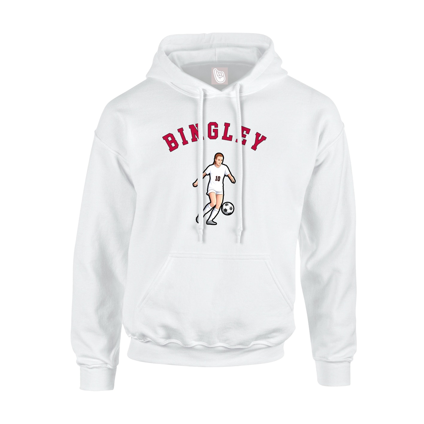 Hoodie — Shirsey Arch in White