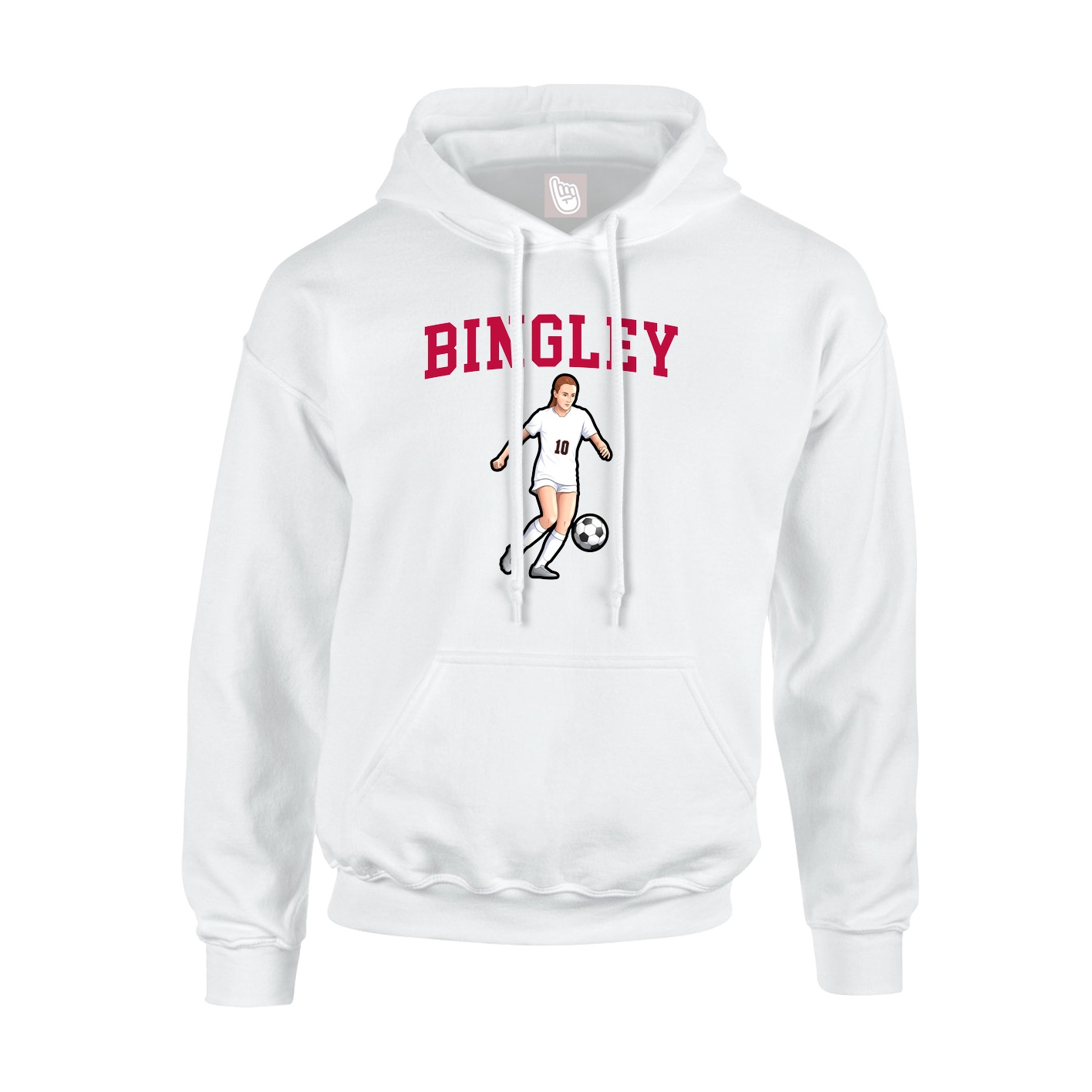 Hoodie — Shirsey in White