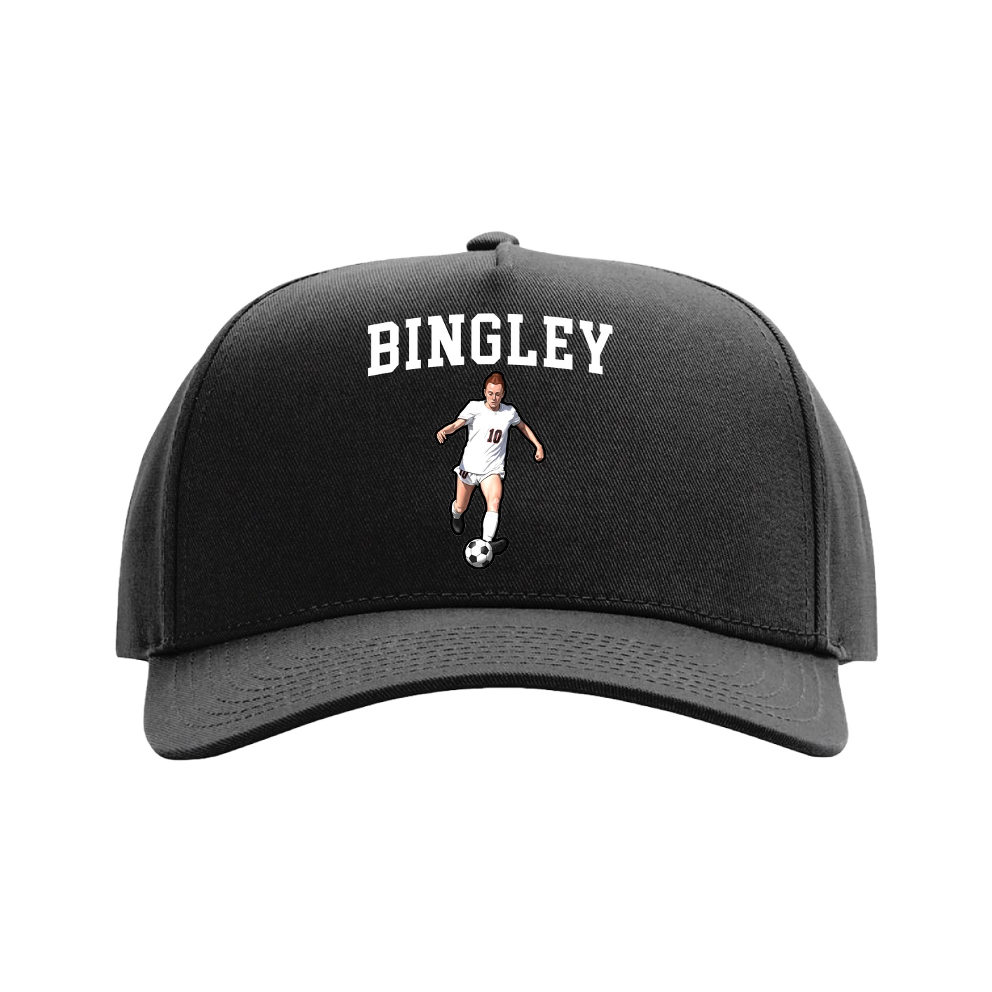 Full Fabric Five-Panel Champ Cap — Shirsey in Black