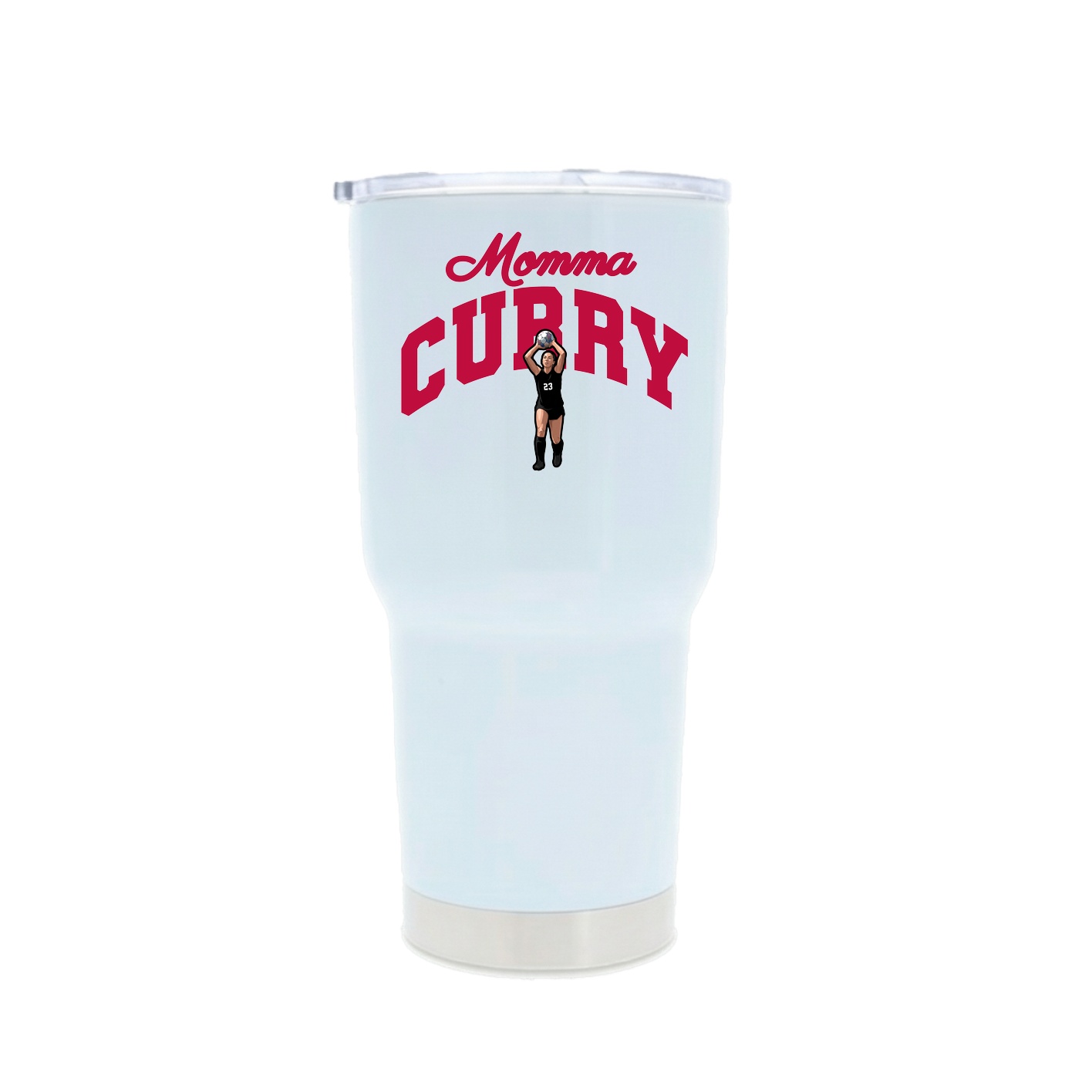 30oz Stainless Steel Tumbler — Mothers Day Arch in White