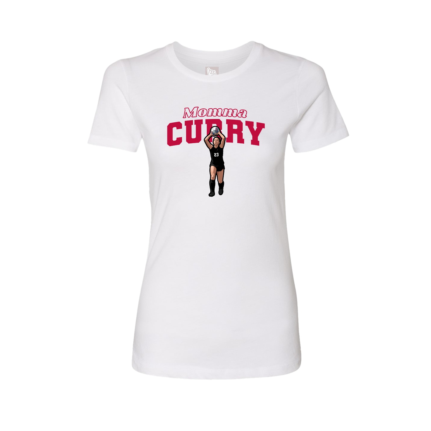 Womens Tee — Mothers Day Block in White