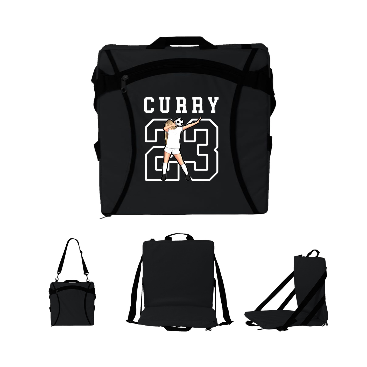 Folding Stadium Seat — Shirsey in Black