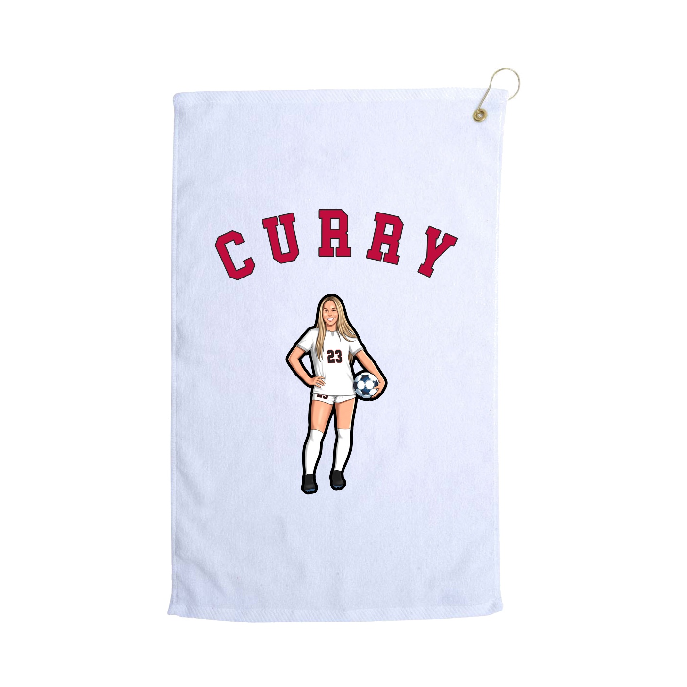 Golf Towel — Shirsey Arch in White