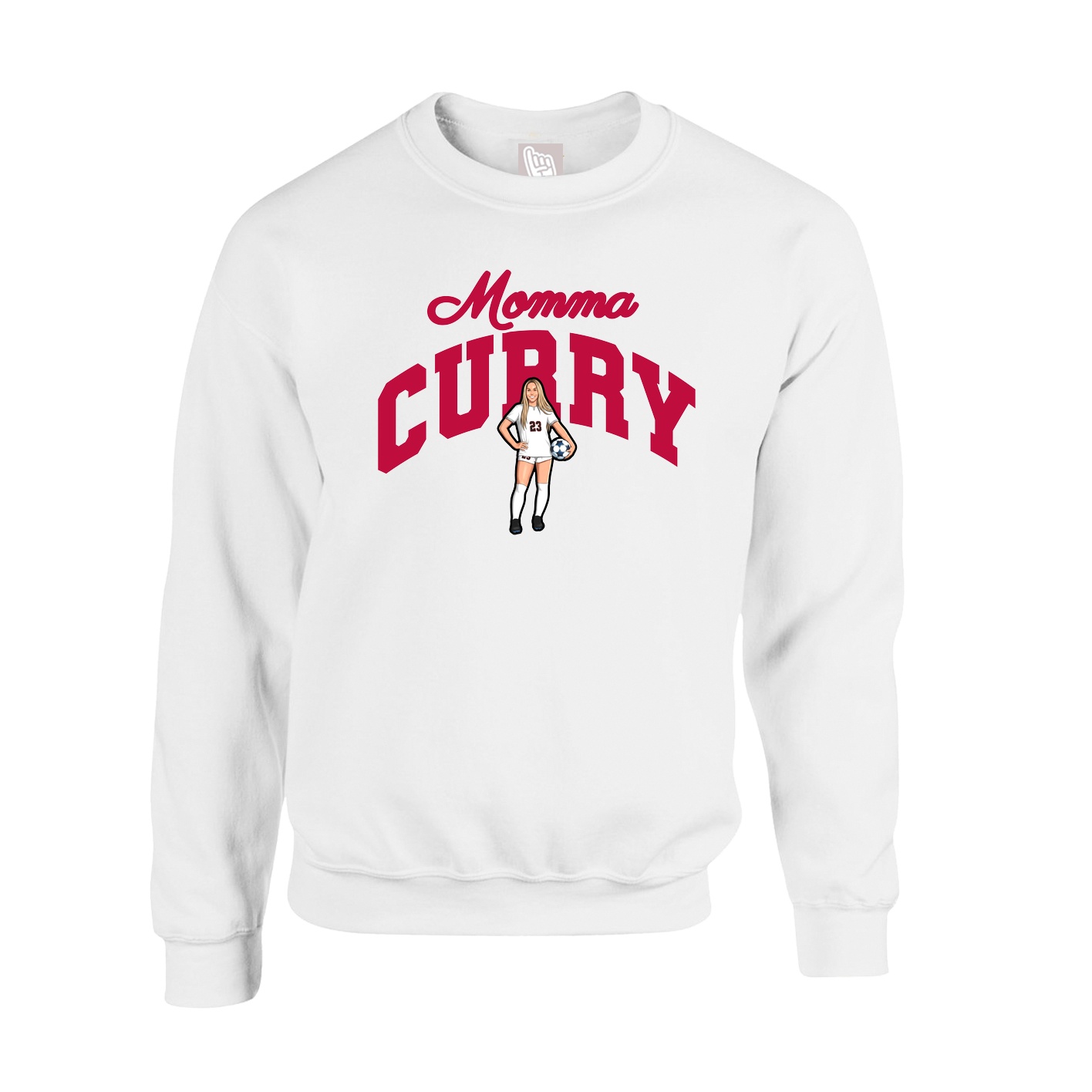 Fleece Crew — Mothers Day Arch in White
