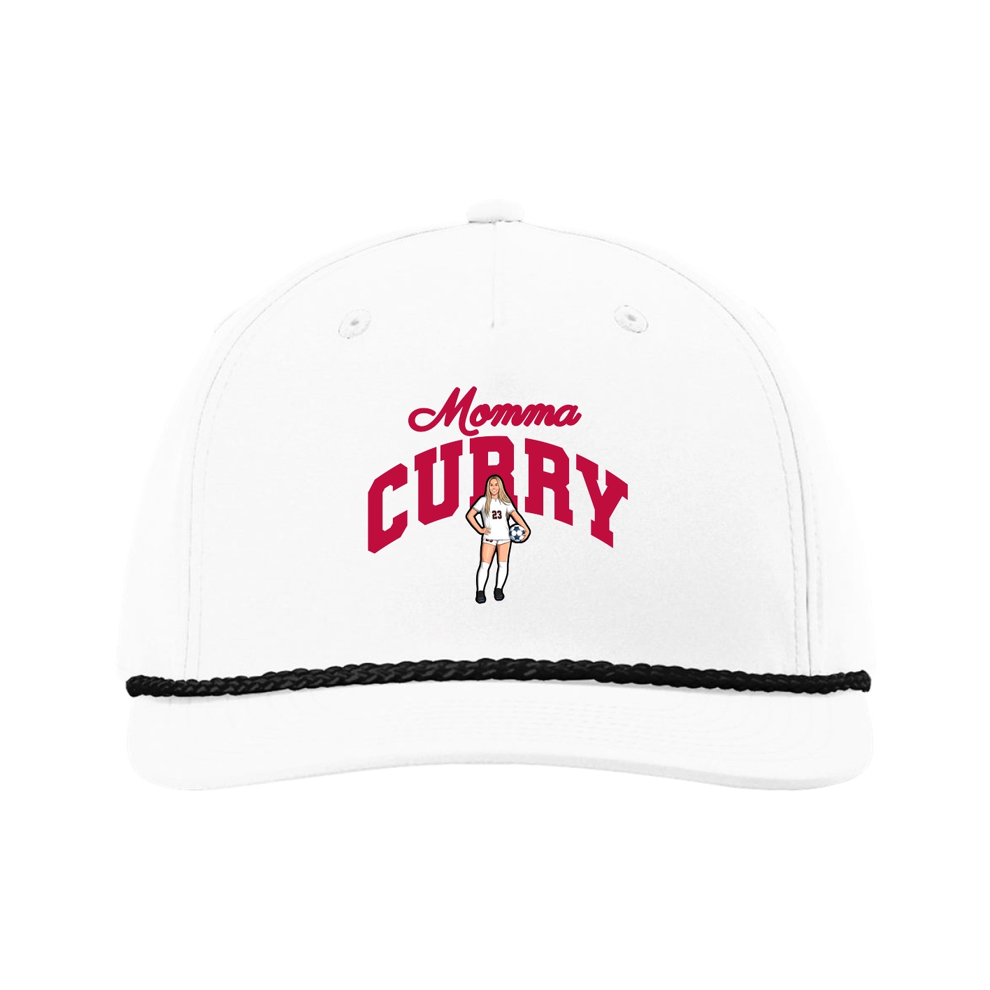 Five-Panel Classic Rope Cap — Mothers Day Arch in White
