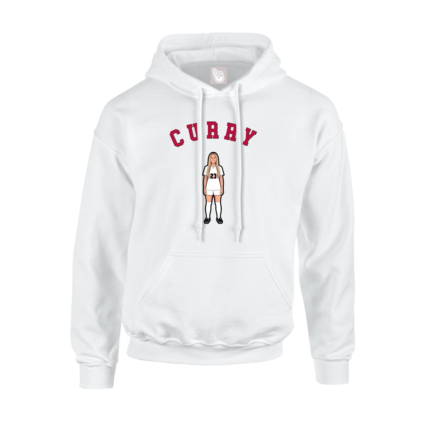 Youth Hoodie — Shirsey Arch in White