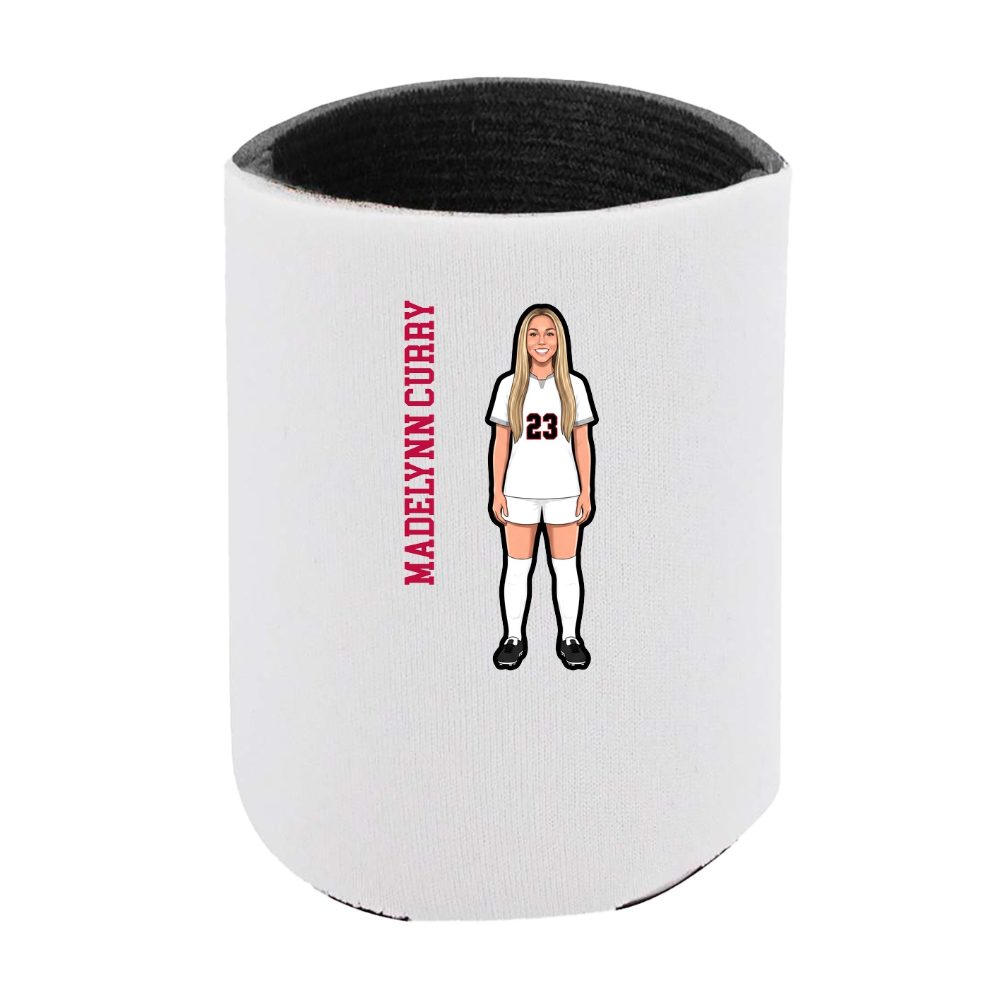 Can Holder — Name Vertical in White