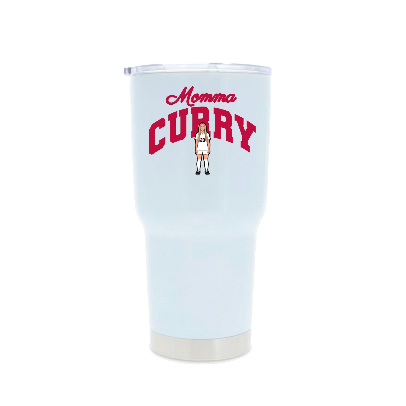 30oz Stainless Steel Tumbler — Mothers Day Arch in White