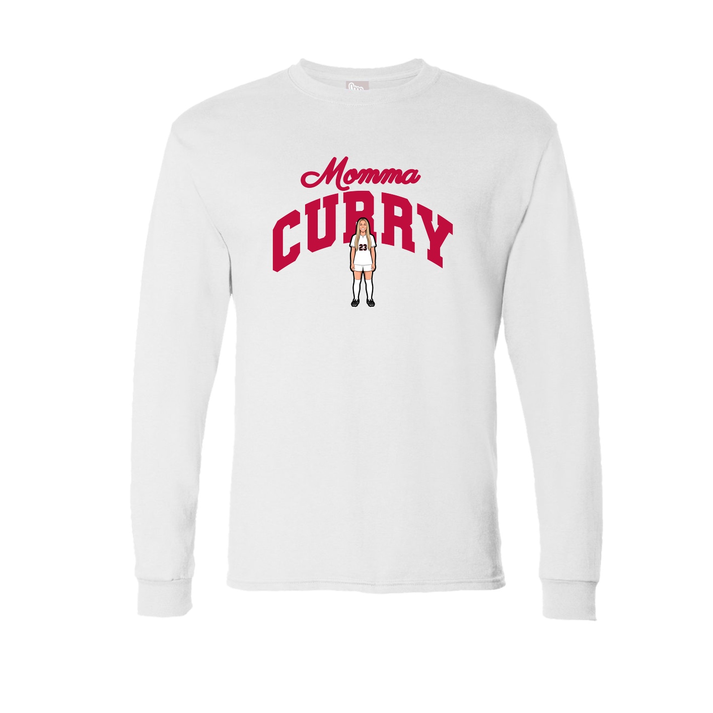Long Sleeve Tee — Mothers Day Arch in White