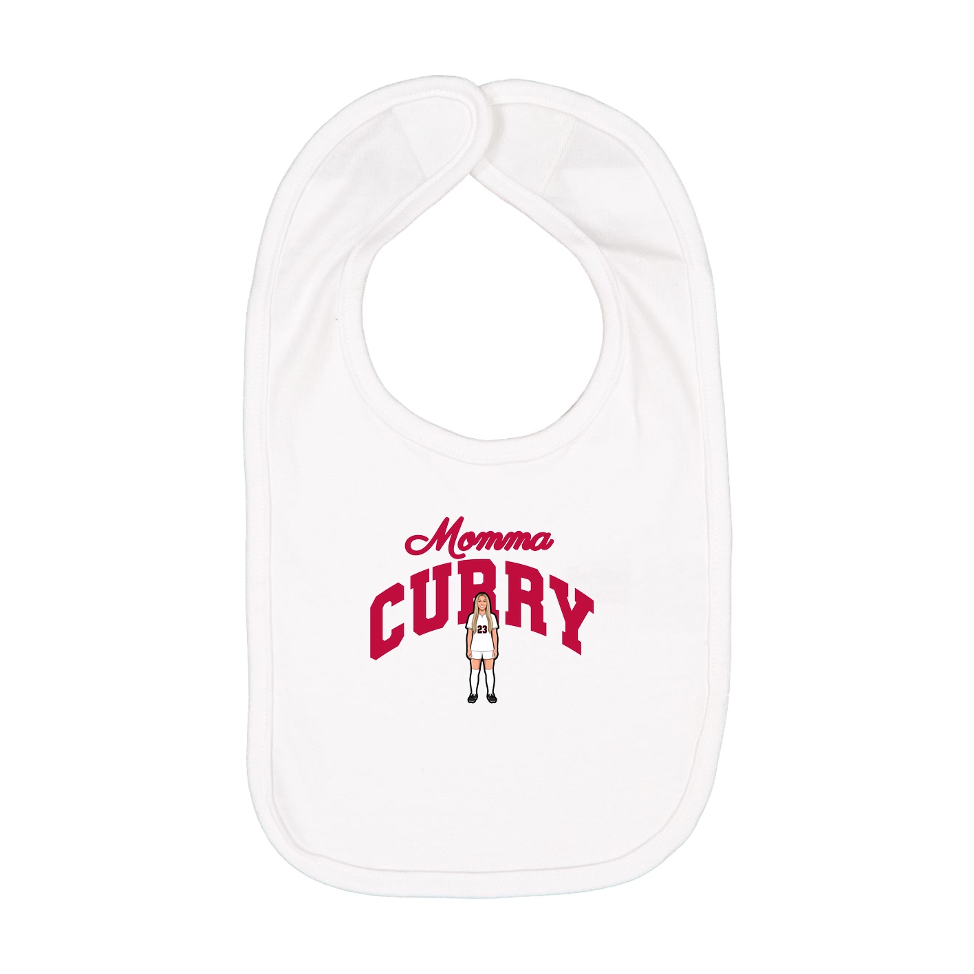 Infant Bib — Mothers Day Arch in White