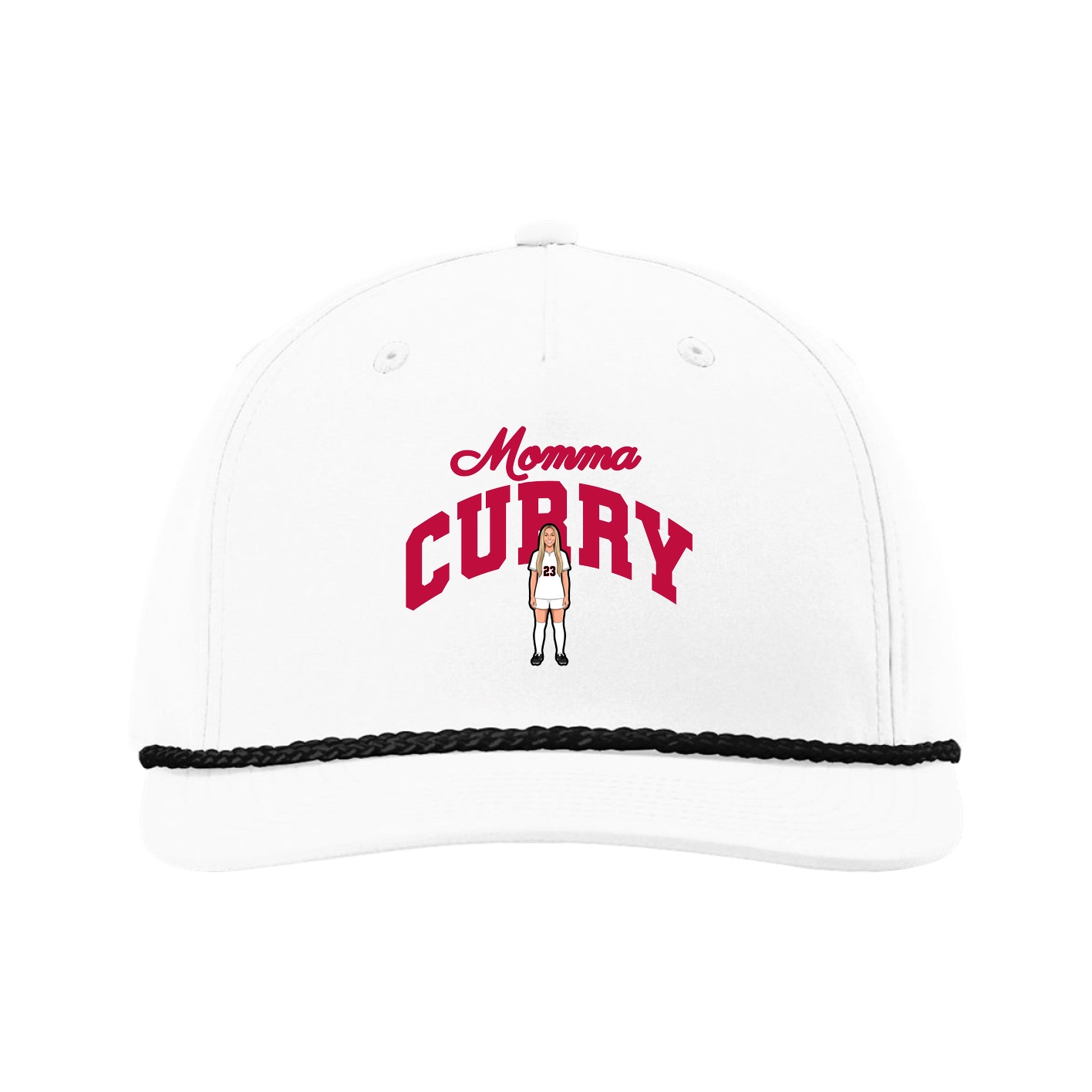 Five-Panel Classic Rope Cap — Mothers Day Arch in White