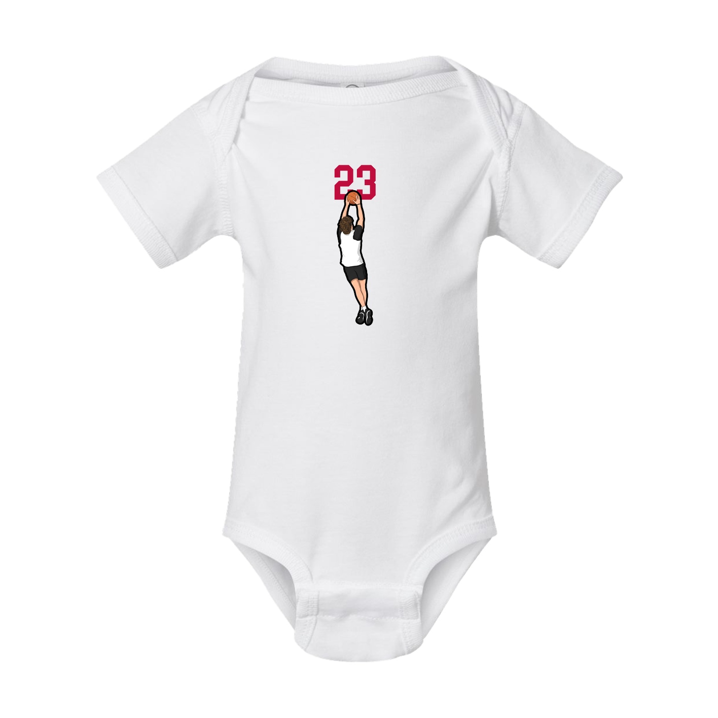 Baby Onesie — Number Top in White