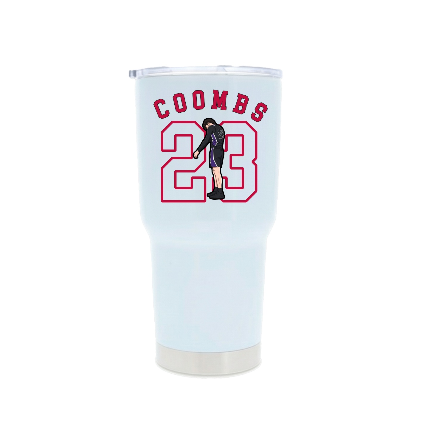 30oz Stainless Steel Tumbler — Shirsey Arch in White