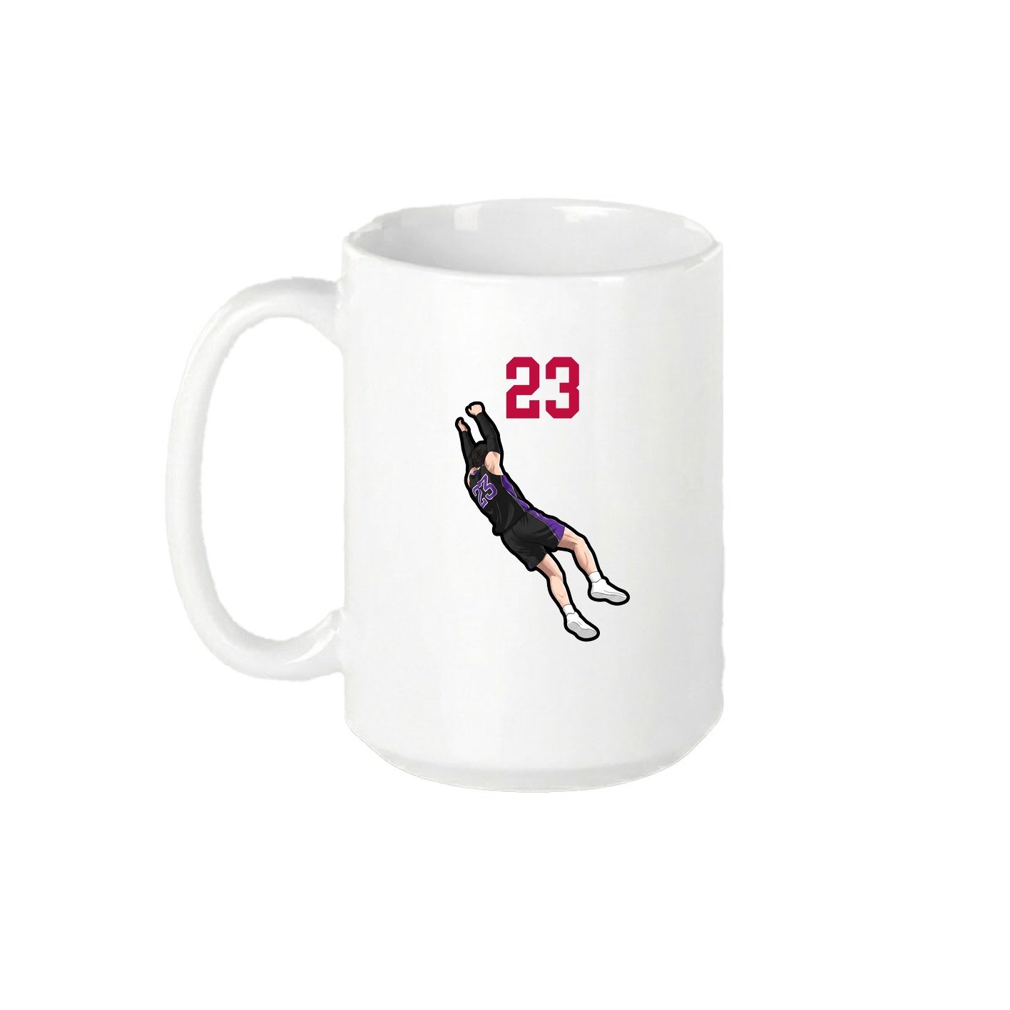 15oz Coffee Mug — Number Top in White