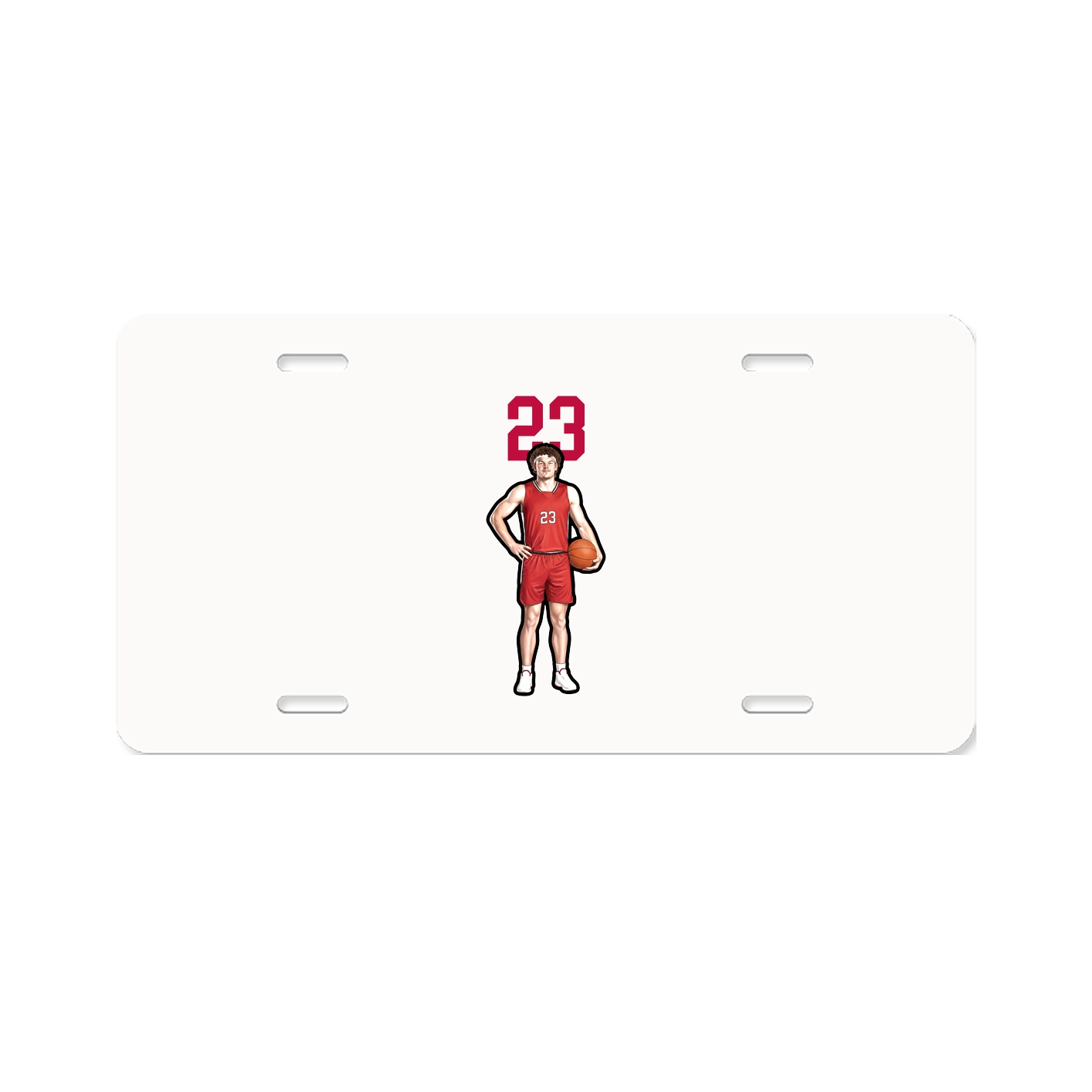 License Plate — Number Top in Classic