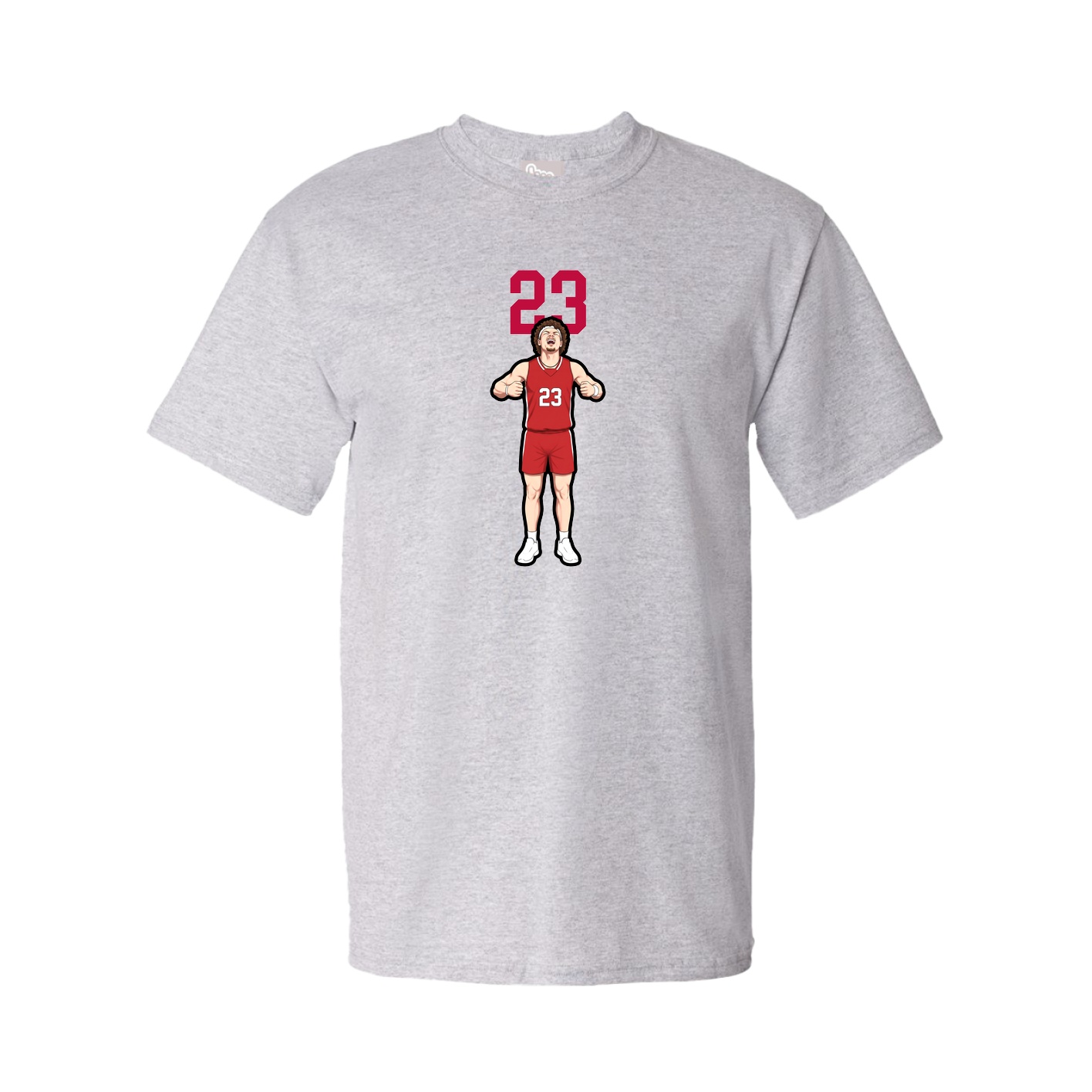 Youth Tee — Number Top in Grey