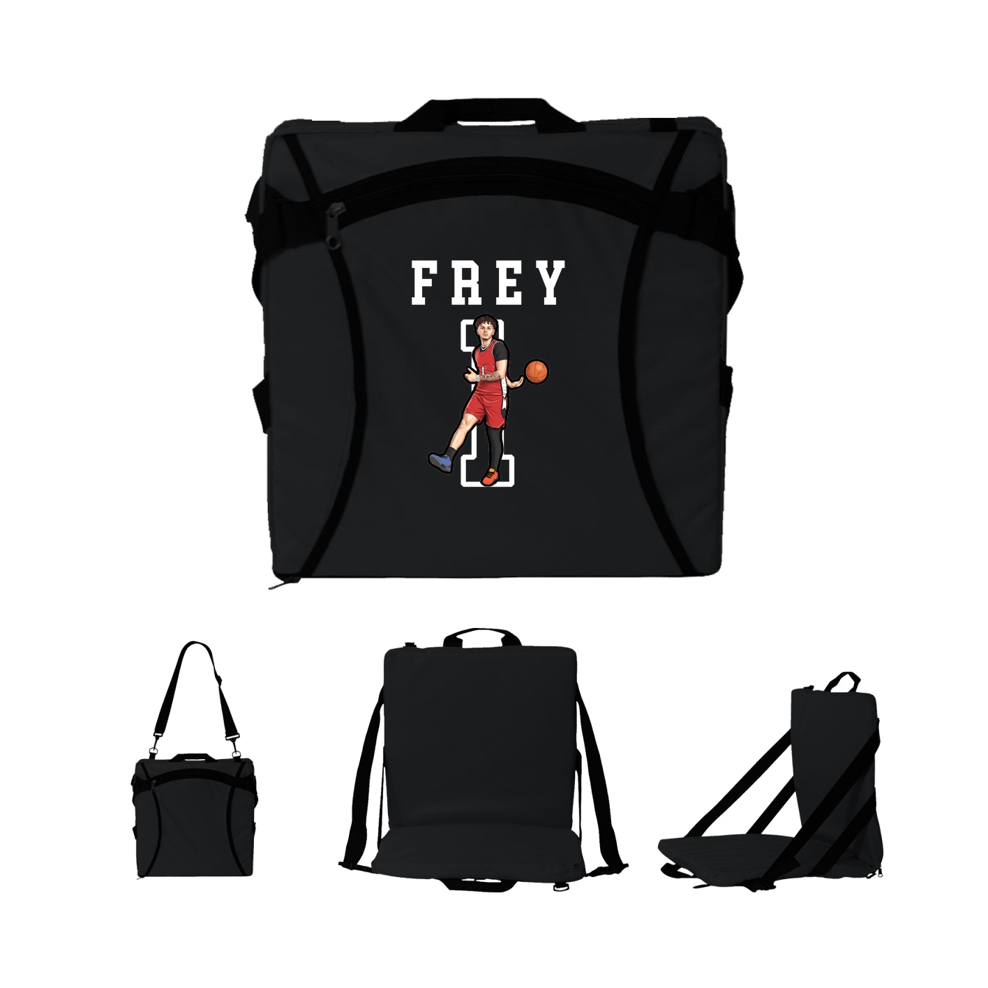 Folding Stadium Seat — Shirsey in Black