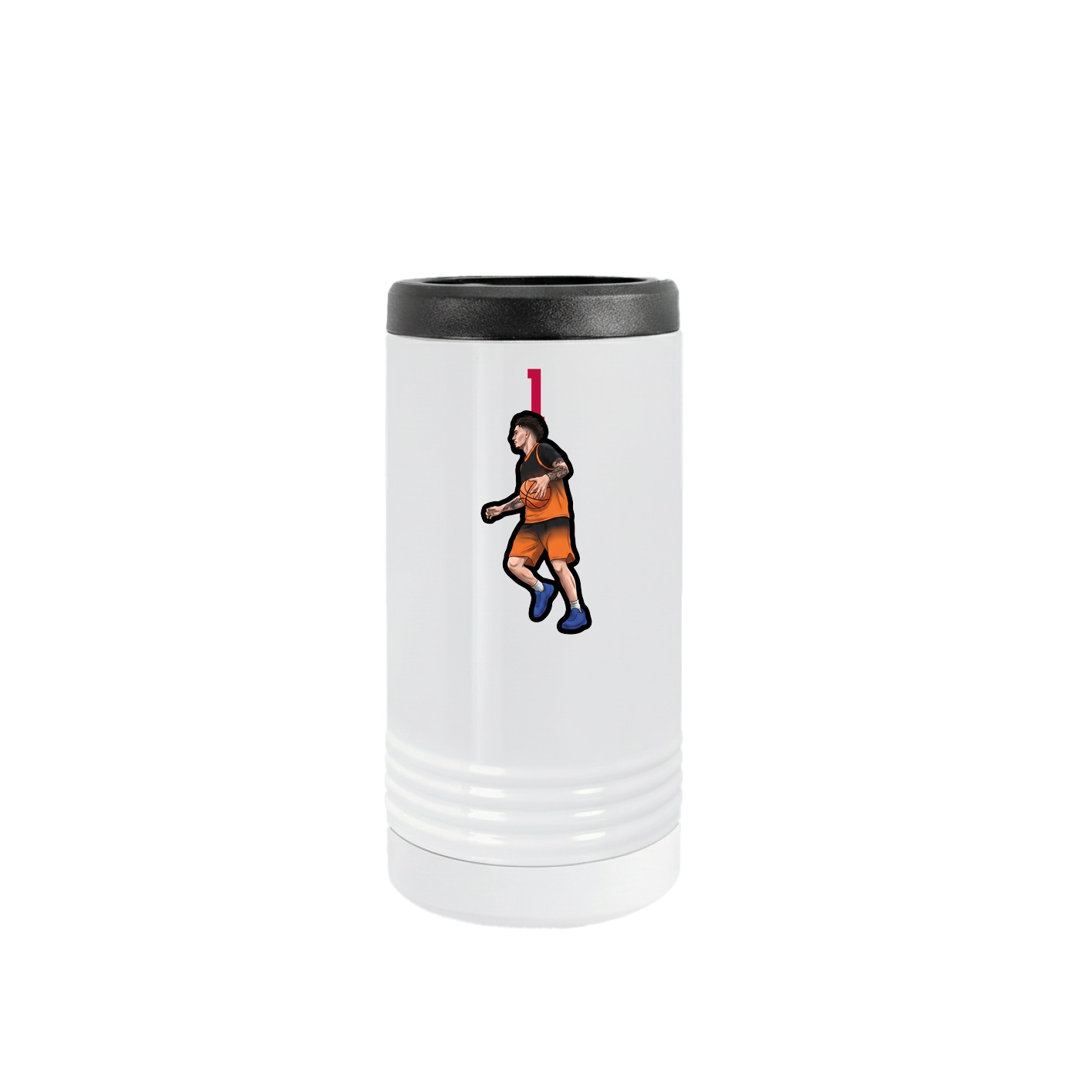Slim Beverage Holder — Number Top in White