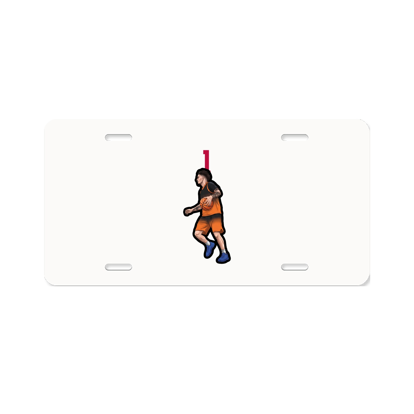 License Plate — Number Top in Classic