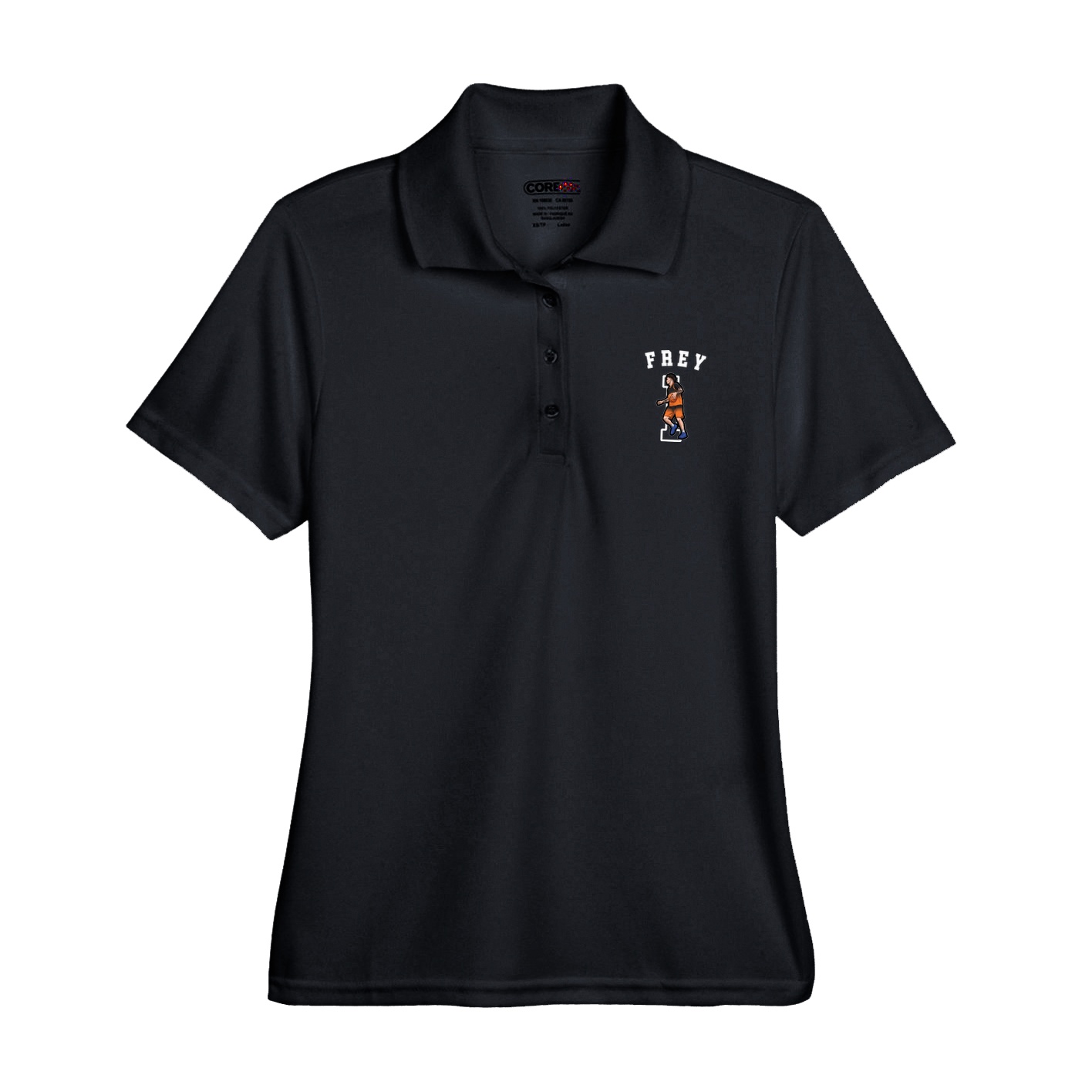 Womens Performance Polo — Shirsey Arch in Black
