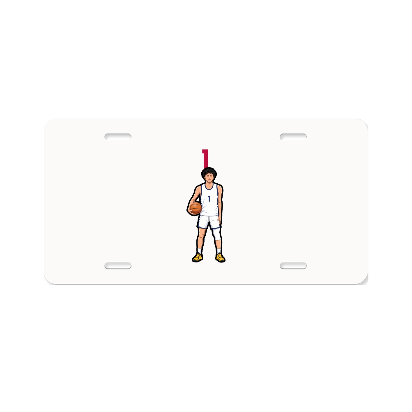 License Plate — Number Top in Classic