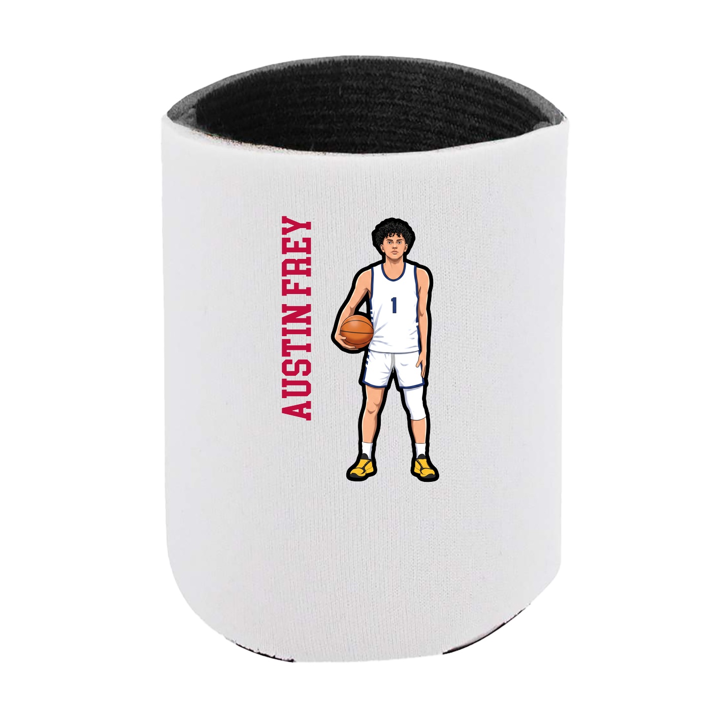 Can Holder — Name Vertical in White
