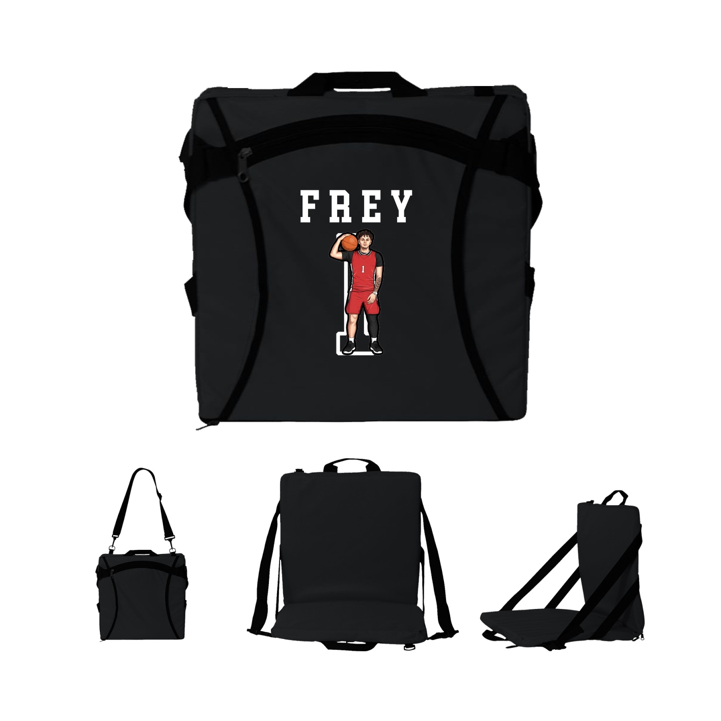 Folding Stadium Seat — Shirsey in Black