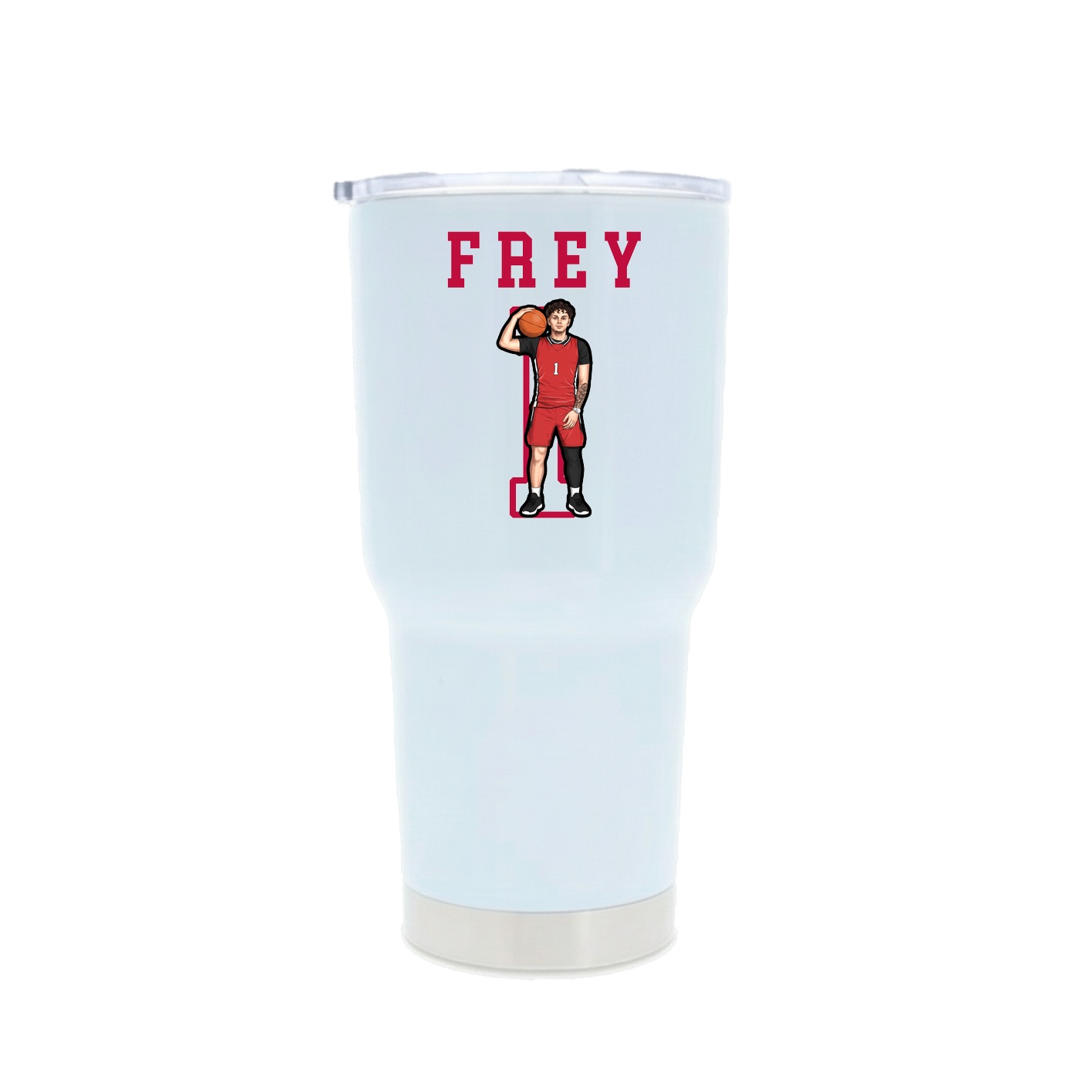 30oz Stainless Steel Tumbler — Shirsey in White